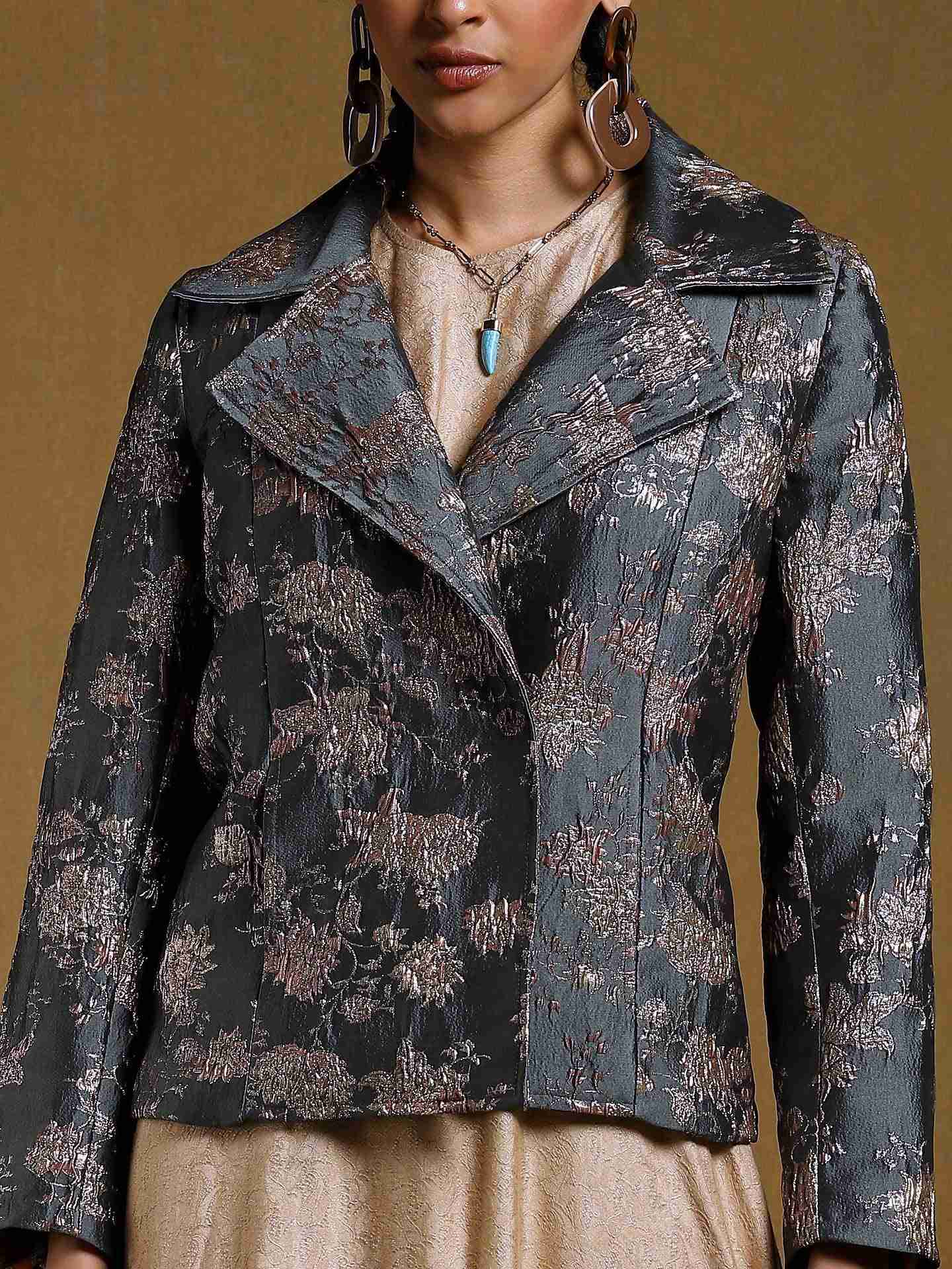 Green Antari Structured Jacket