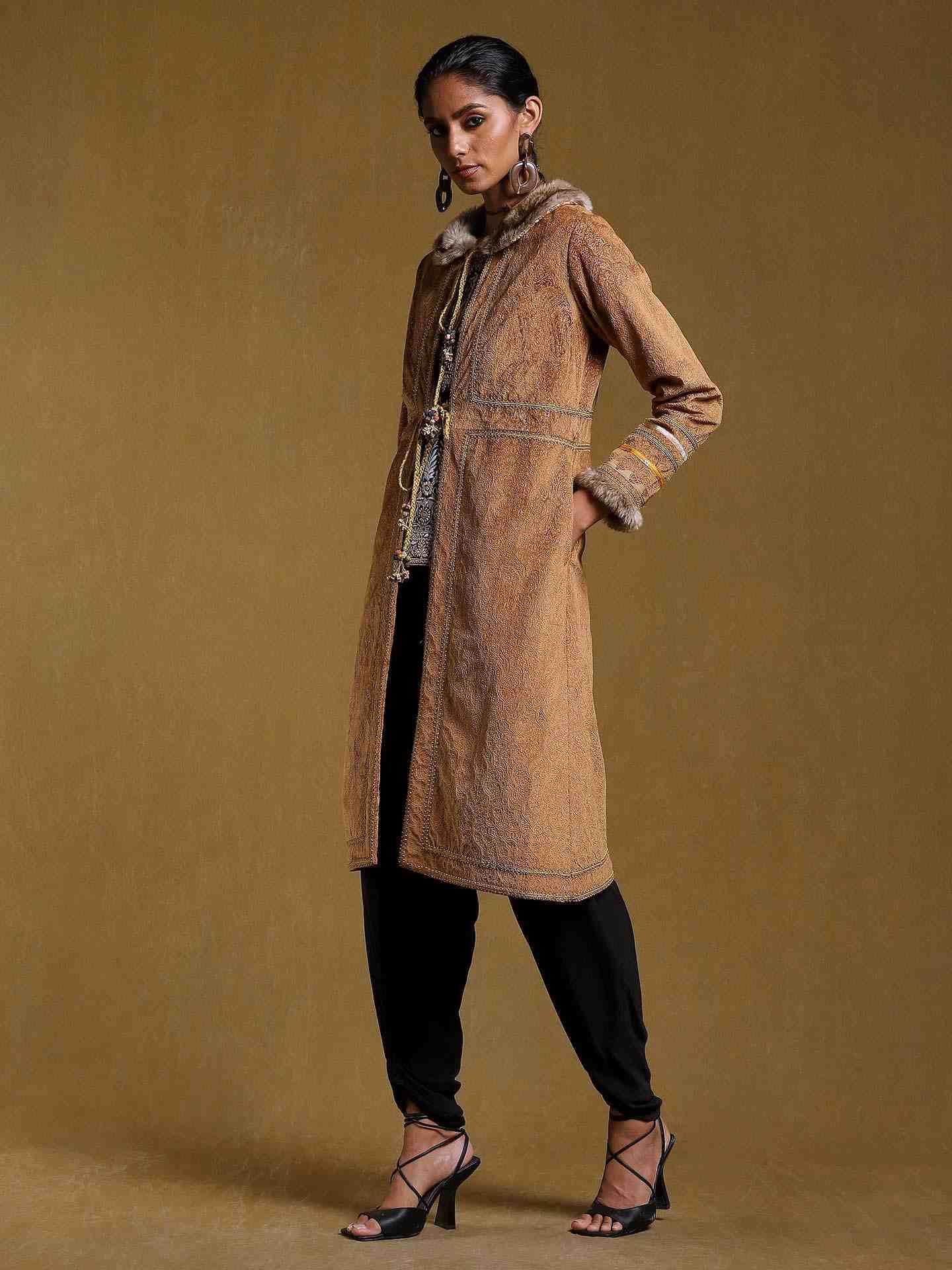 Brown Antari Suede Jacket