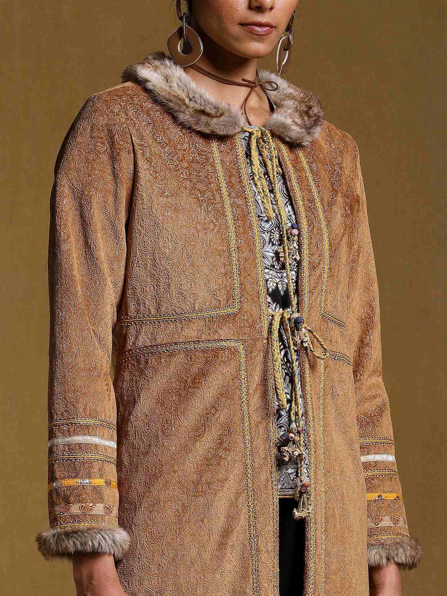 Brown Antari Suede Jacket