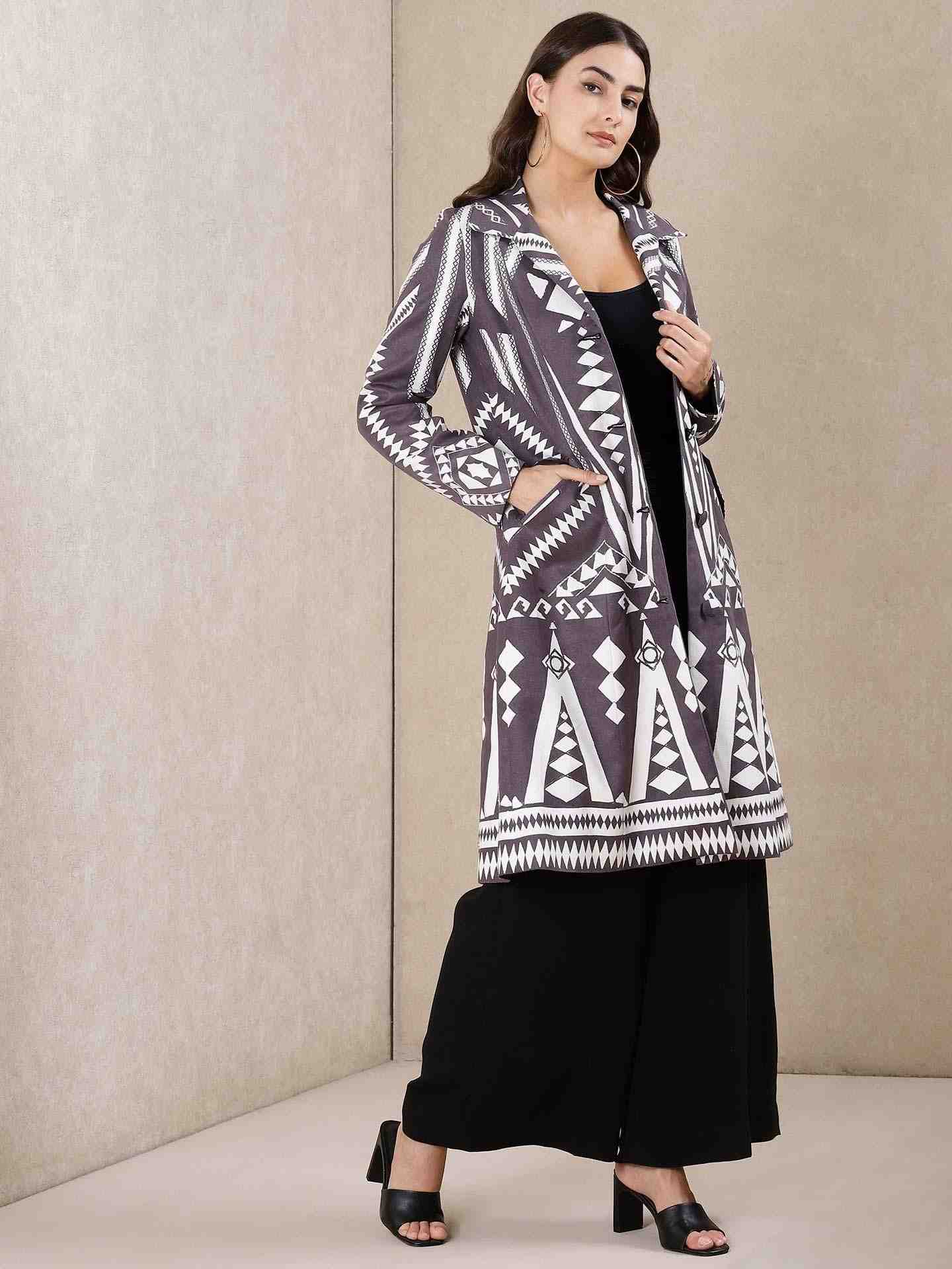 Grey Lippan Suede Jacket