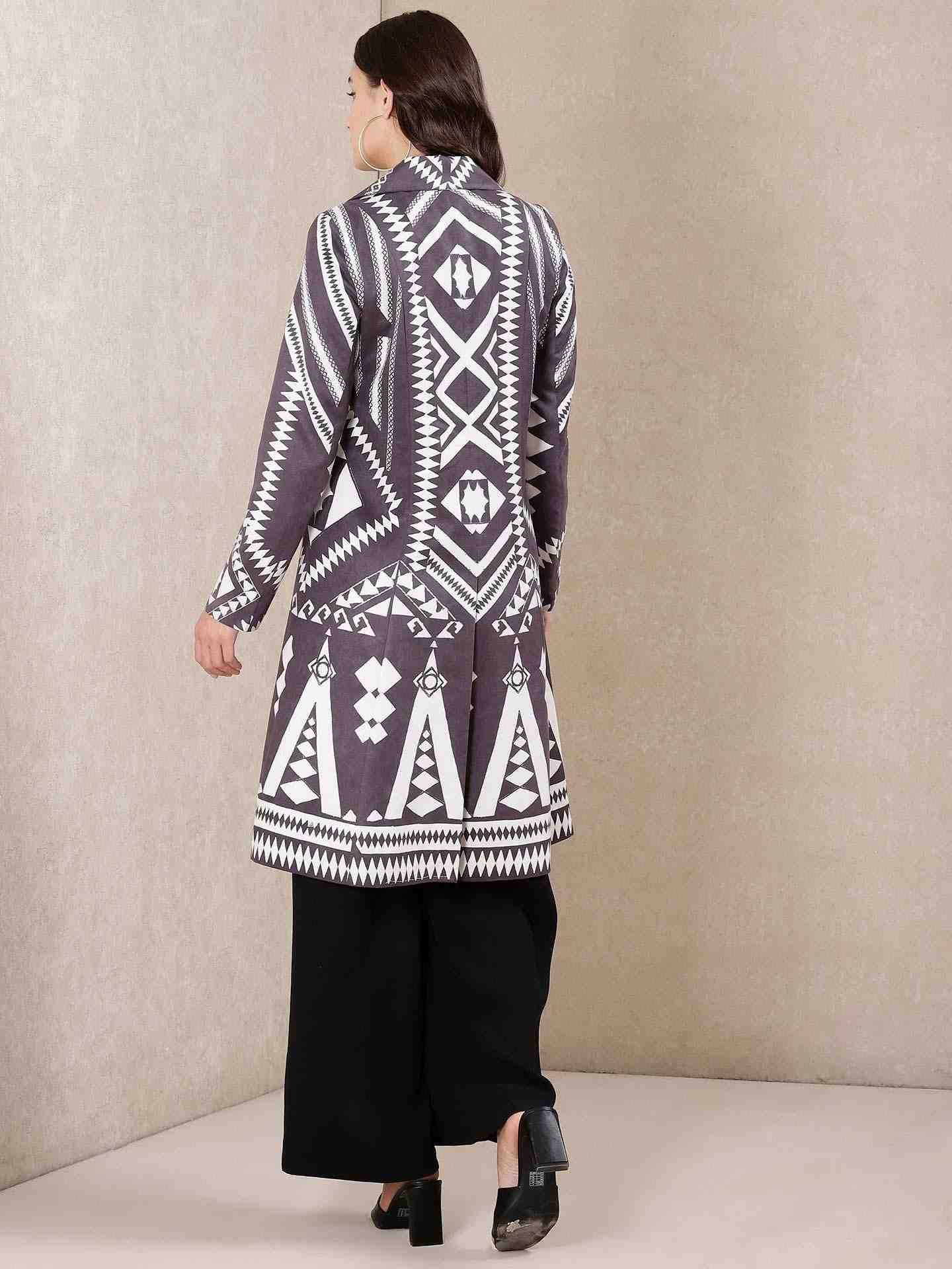 Grey Lippan Suede Jacket