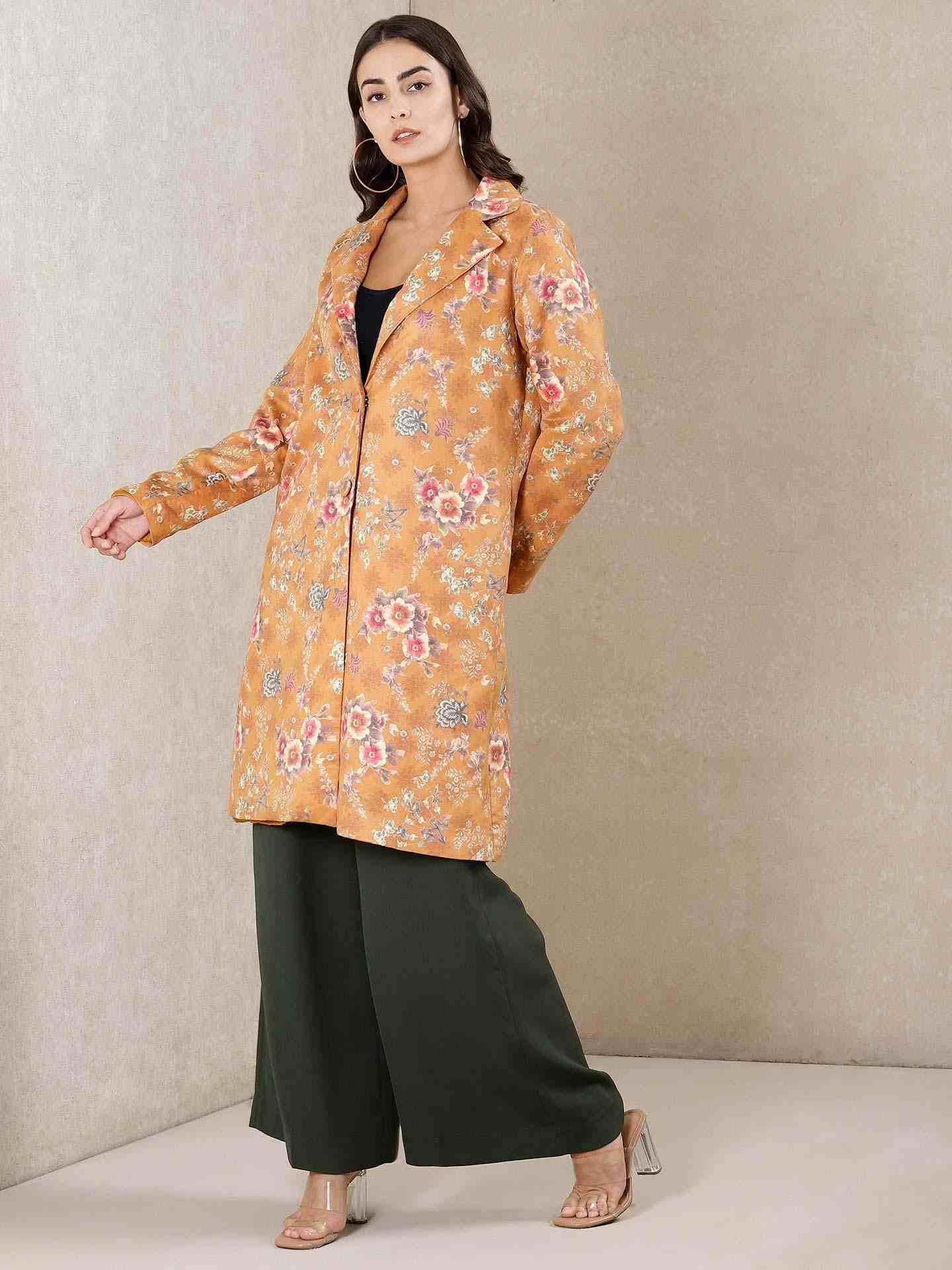 Mustard Vintage Bright Suede Jacket