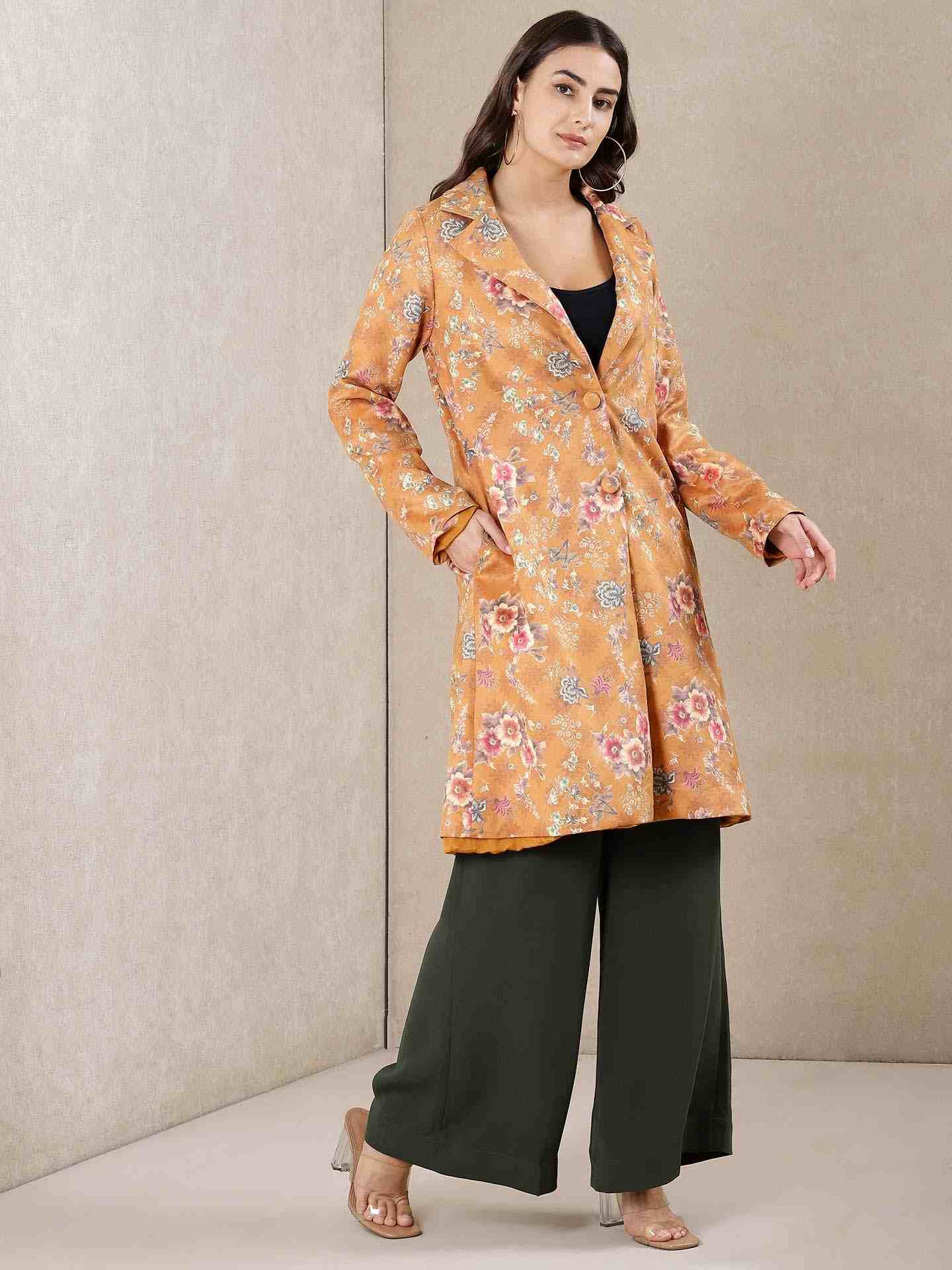 Mustard Vintage Bright Suede Jacket