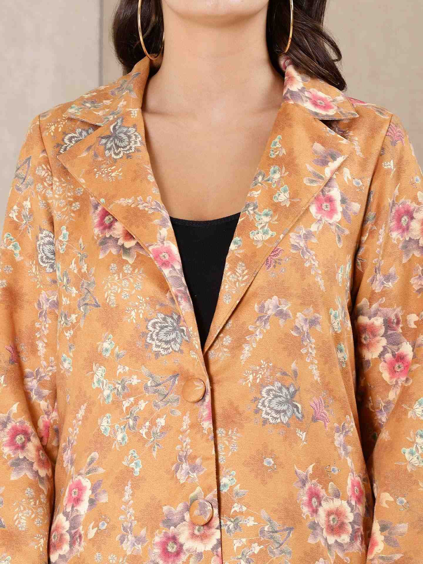 Mustard Vintage Bright Suede Jacket