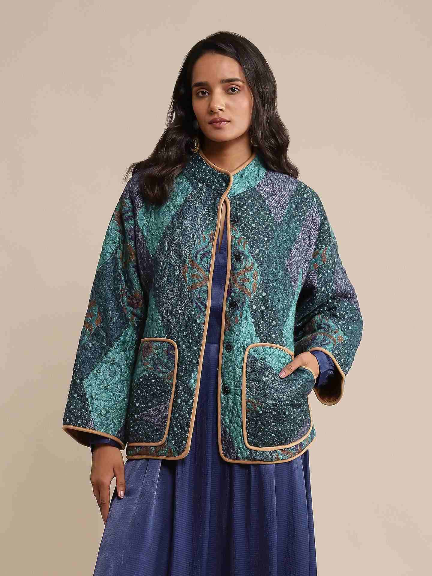 Blue Caroline Structured Jacket