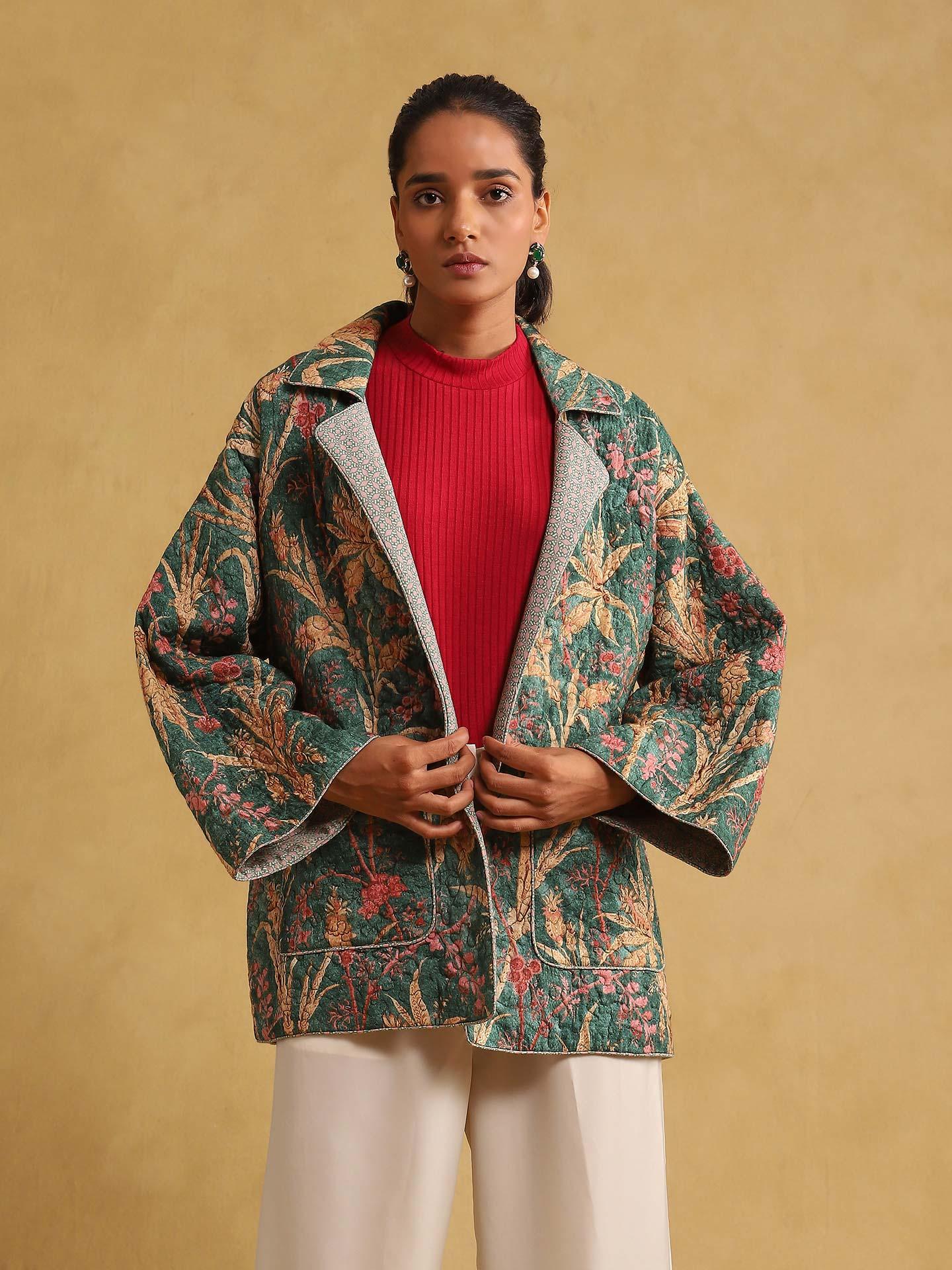 Green Julia Structured Jacket