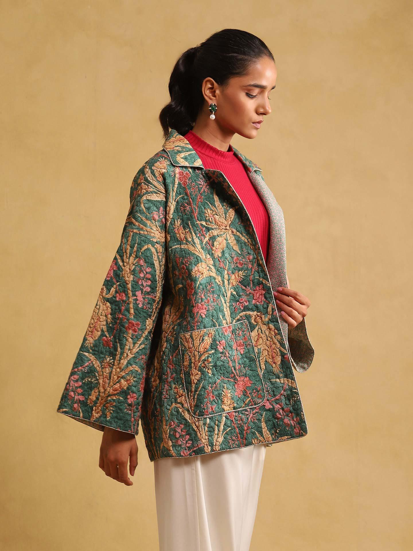 Green Julia Structured Jacket