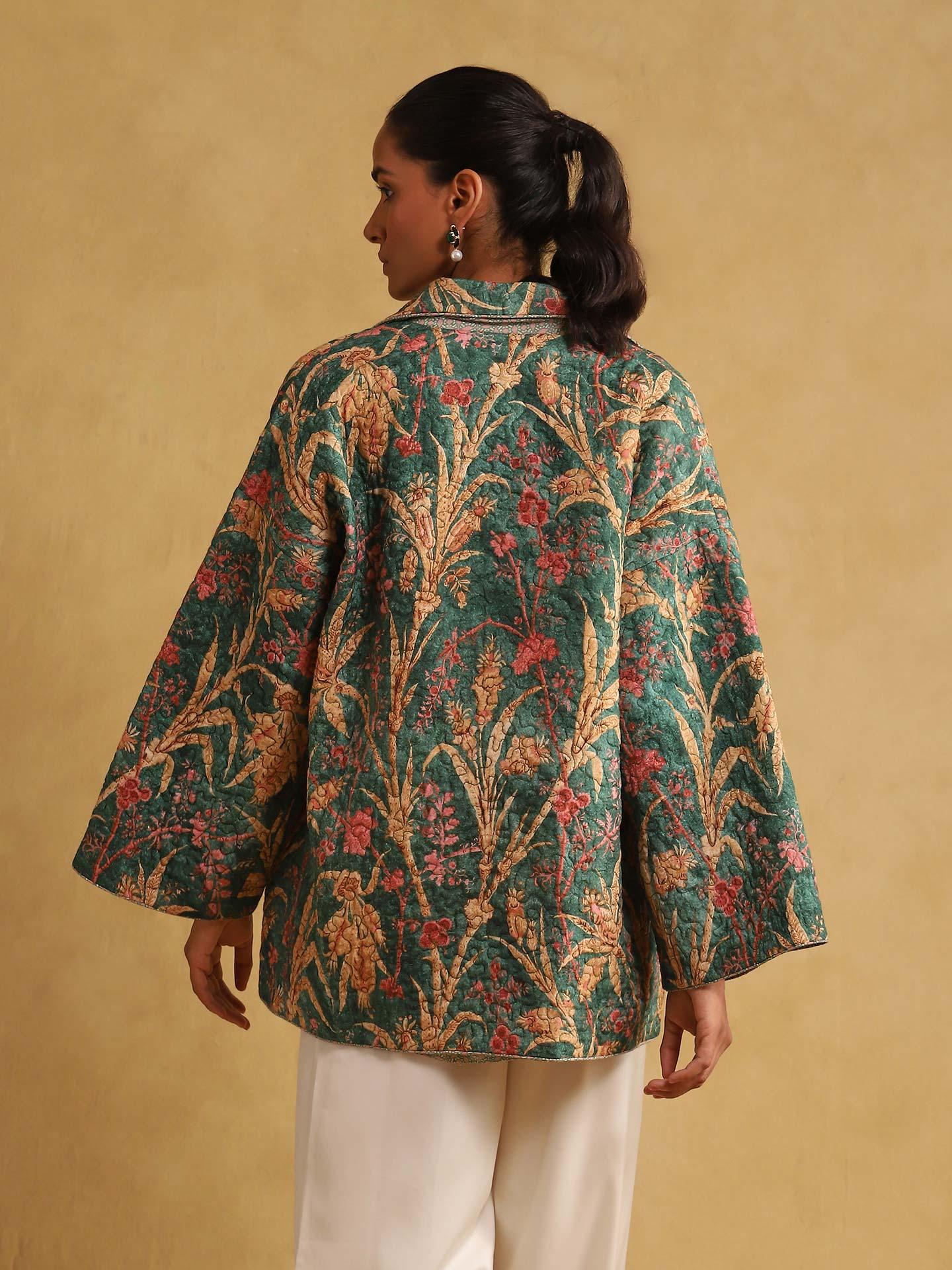 Green Julia Structured Jacket