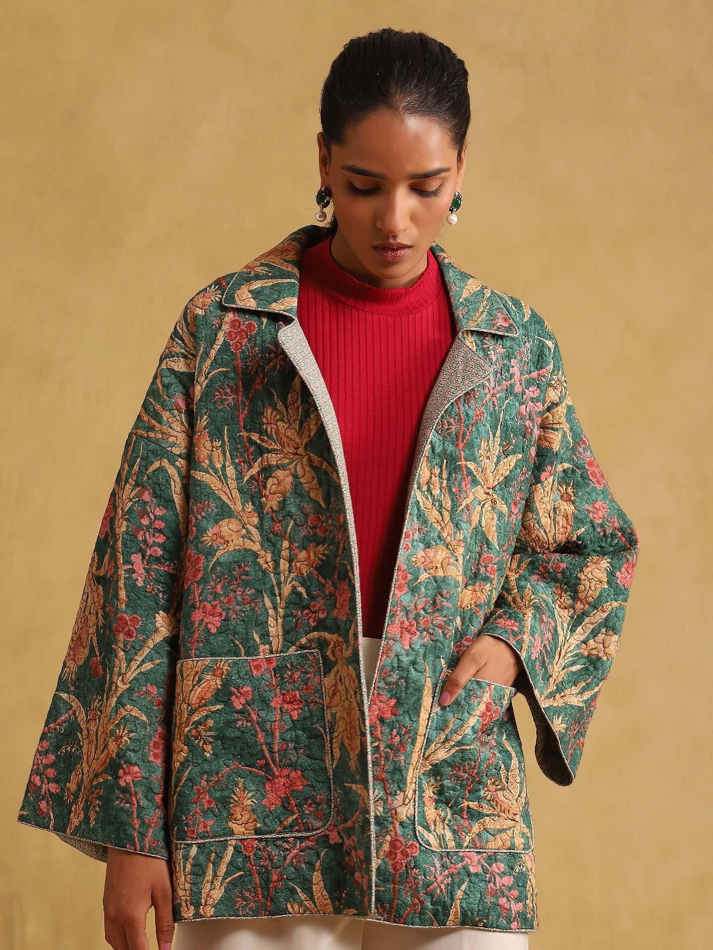 Green Julia Structured Jacket