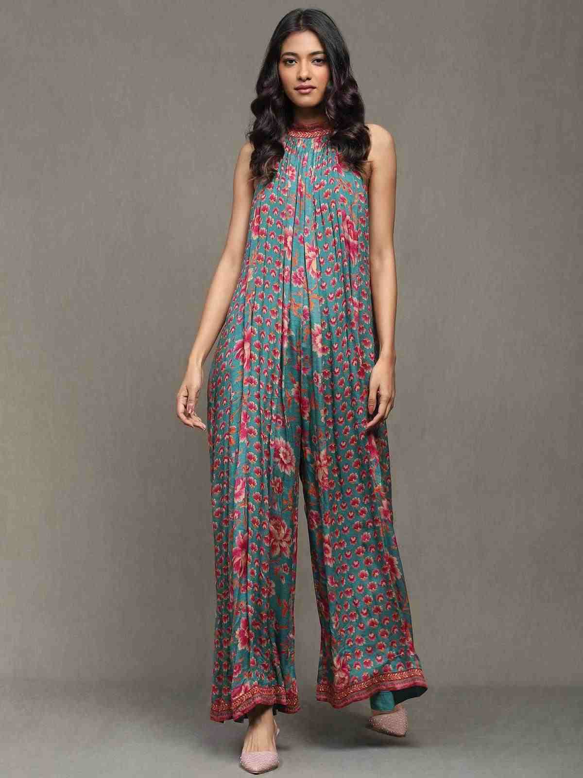 Teal Nishkal Jumpsuit