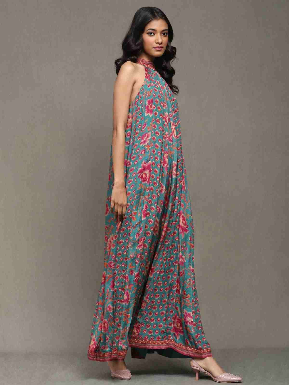 Teal Nishkal Jumpsuit