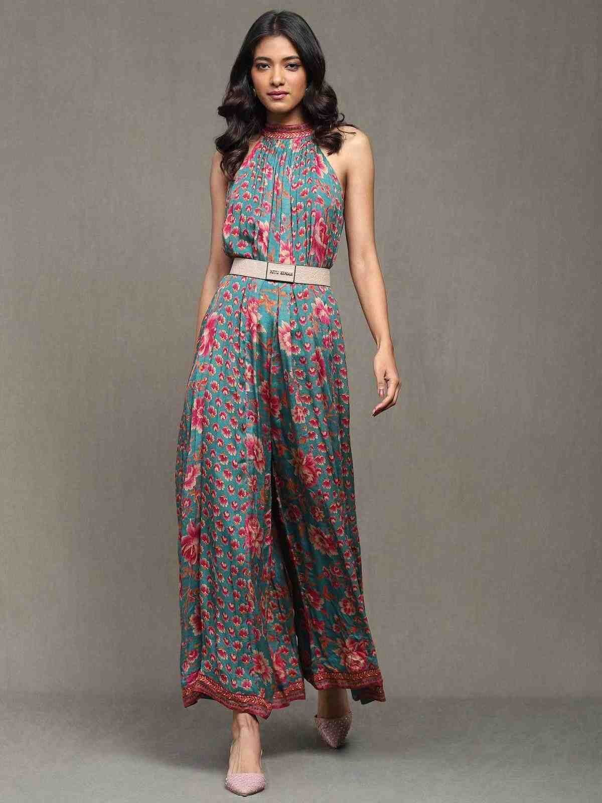 Teal Nishkal Jumpsuit