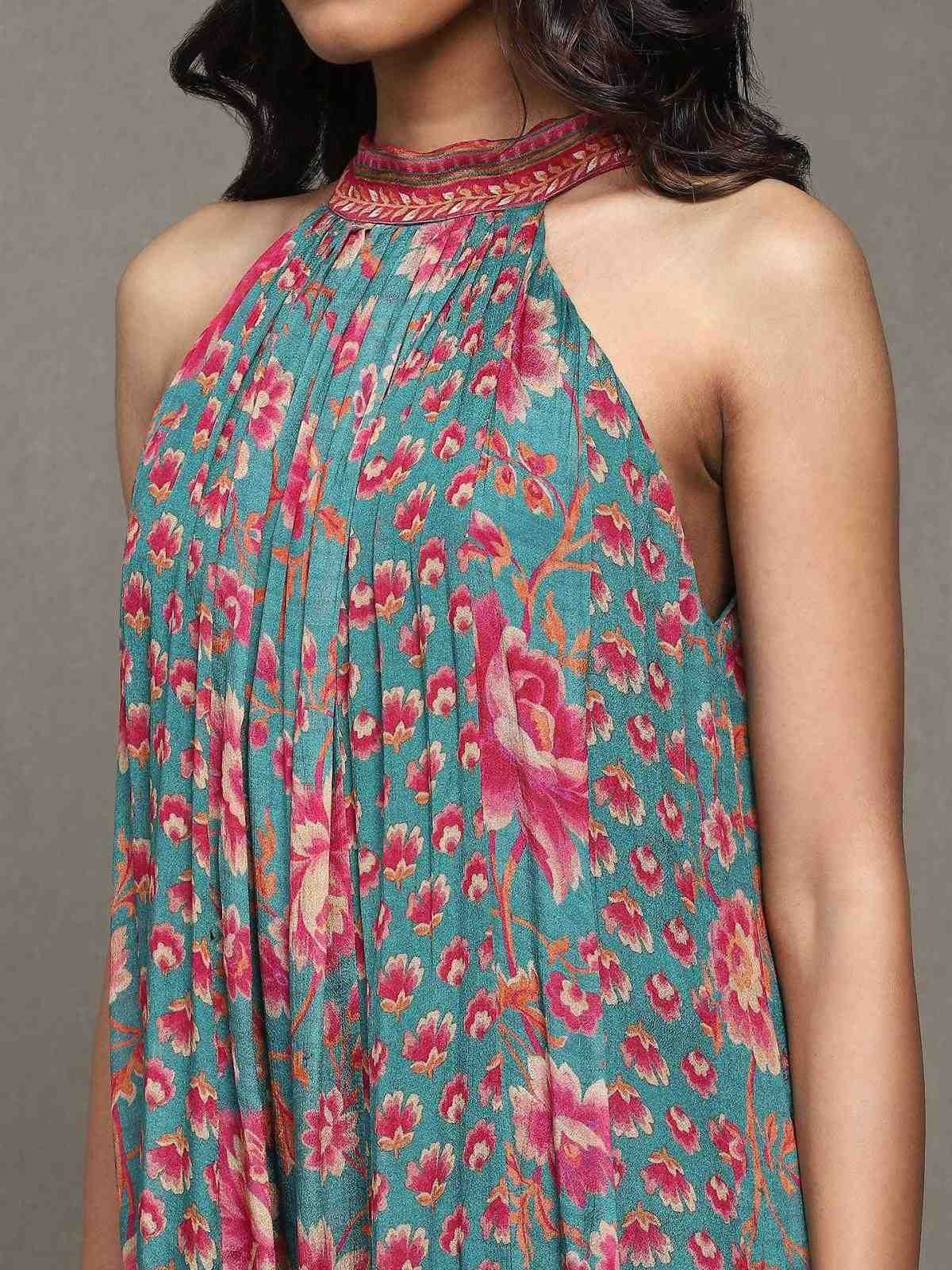 Teal Nishkal Jumpsuit