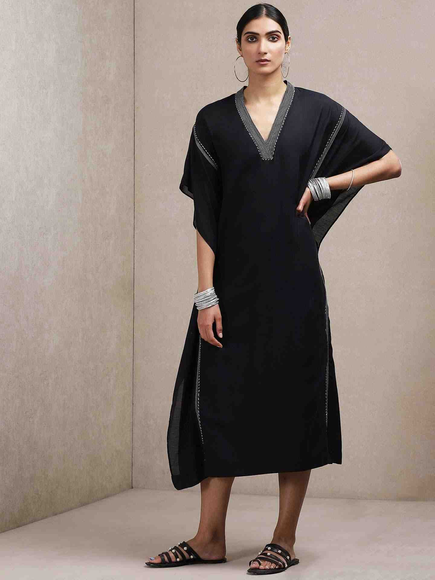 Black Classic Kaftan Dress