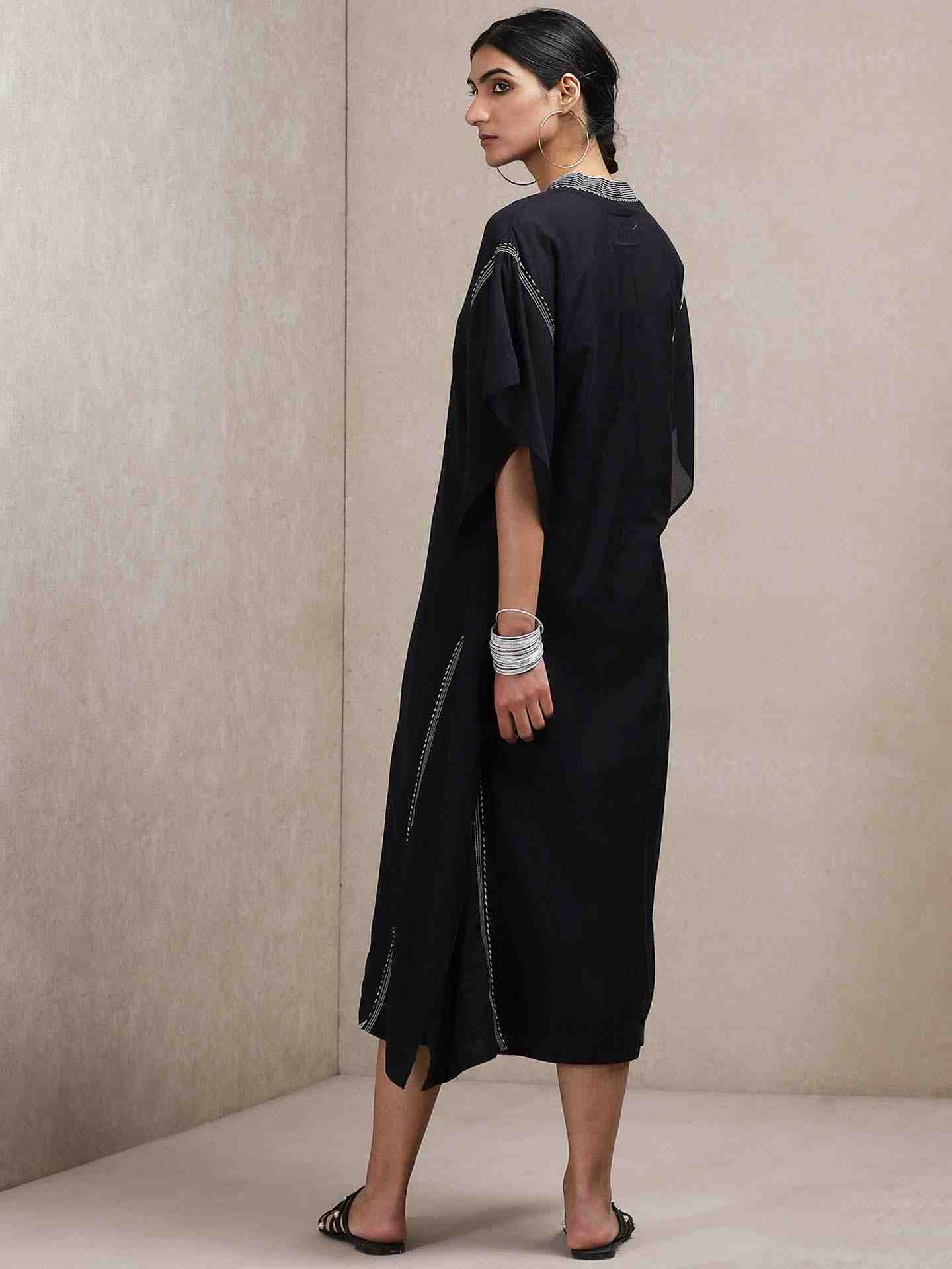 Black Classic Kaftan Dress