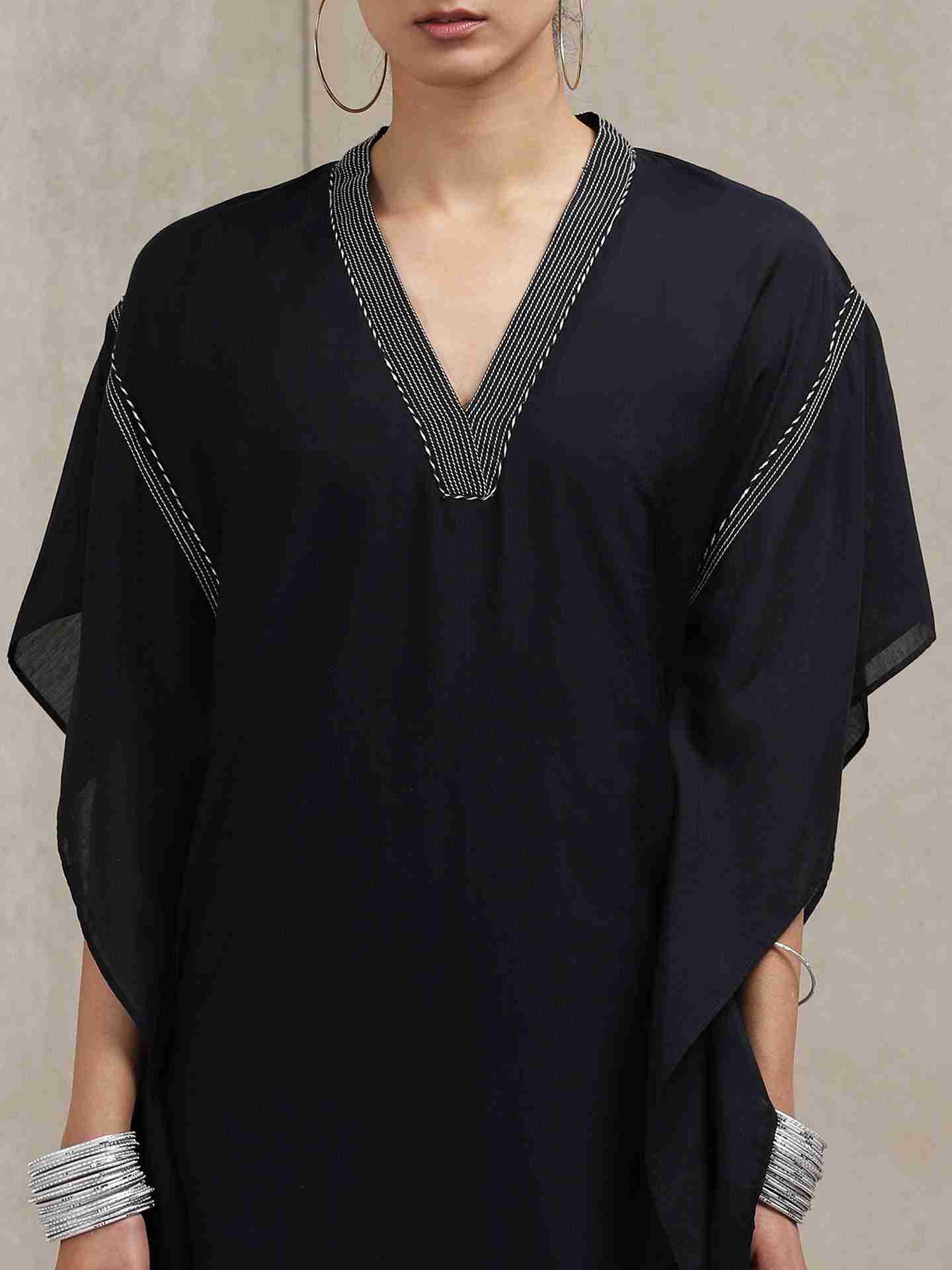 Black Classic Kaftan Dress