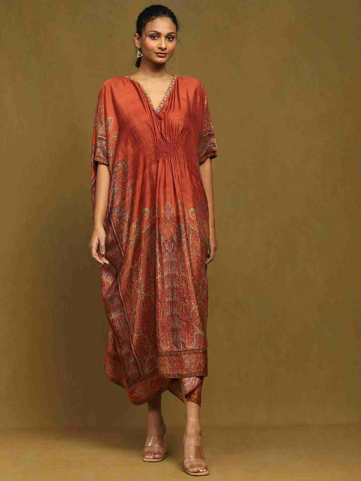 Rust Joshika Kaftan