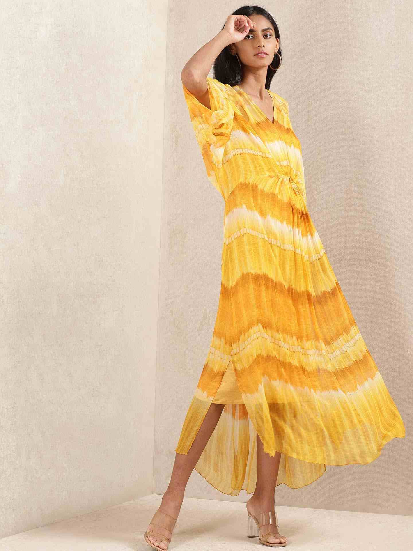 Yellow Adah Kaftan Dress