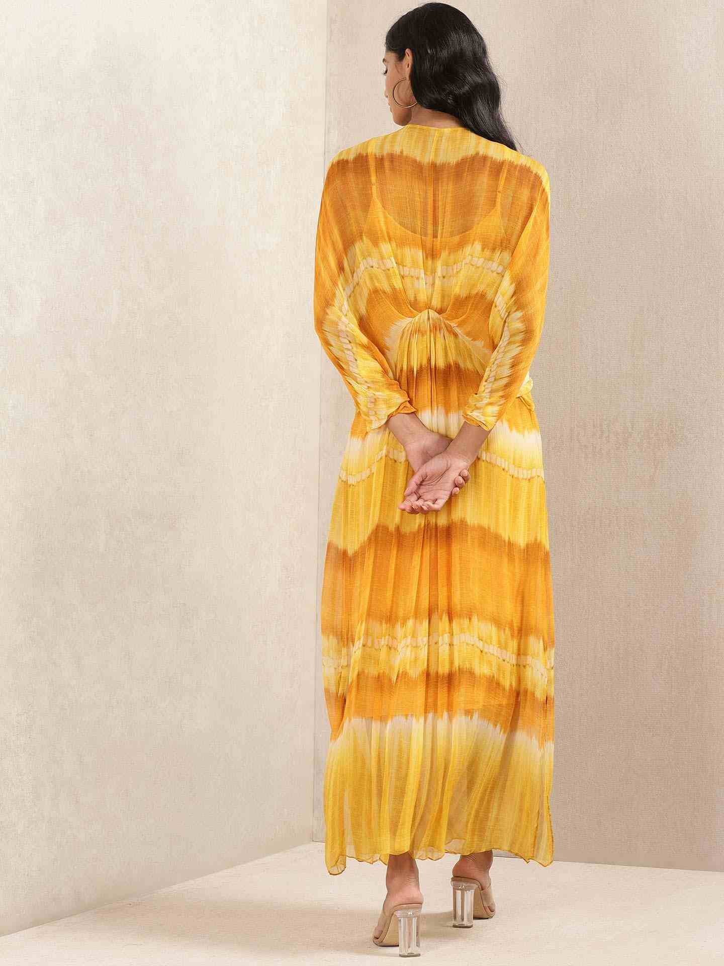Yellow Adah Kaftan Dress