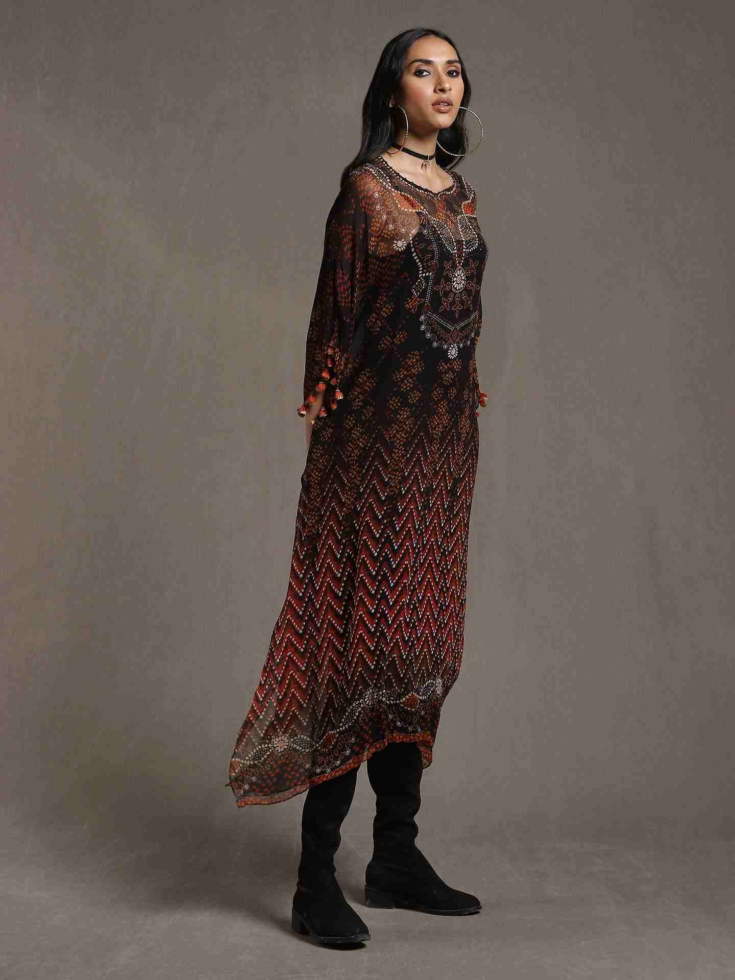 Black Ezra Kaftan Dress