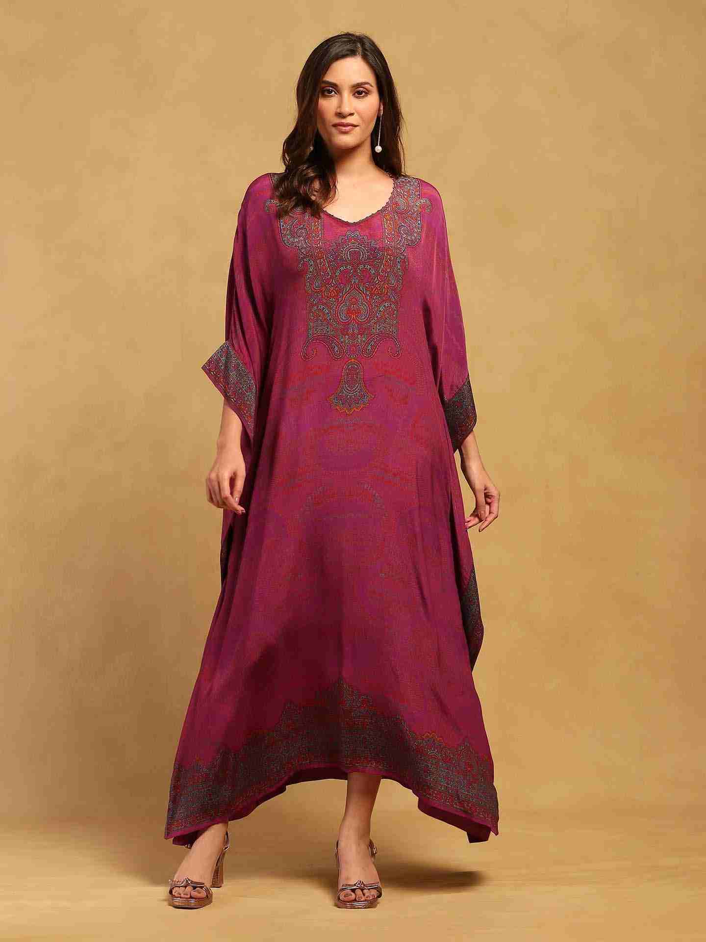 Pink Aboriginal Kaftan