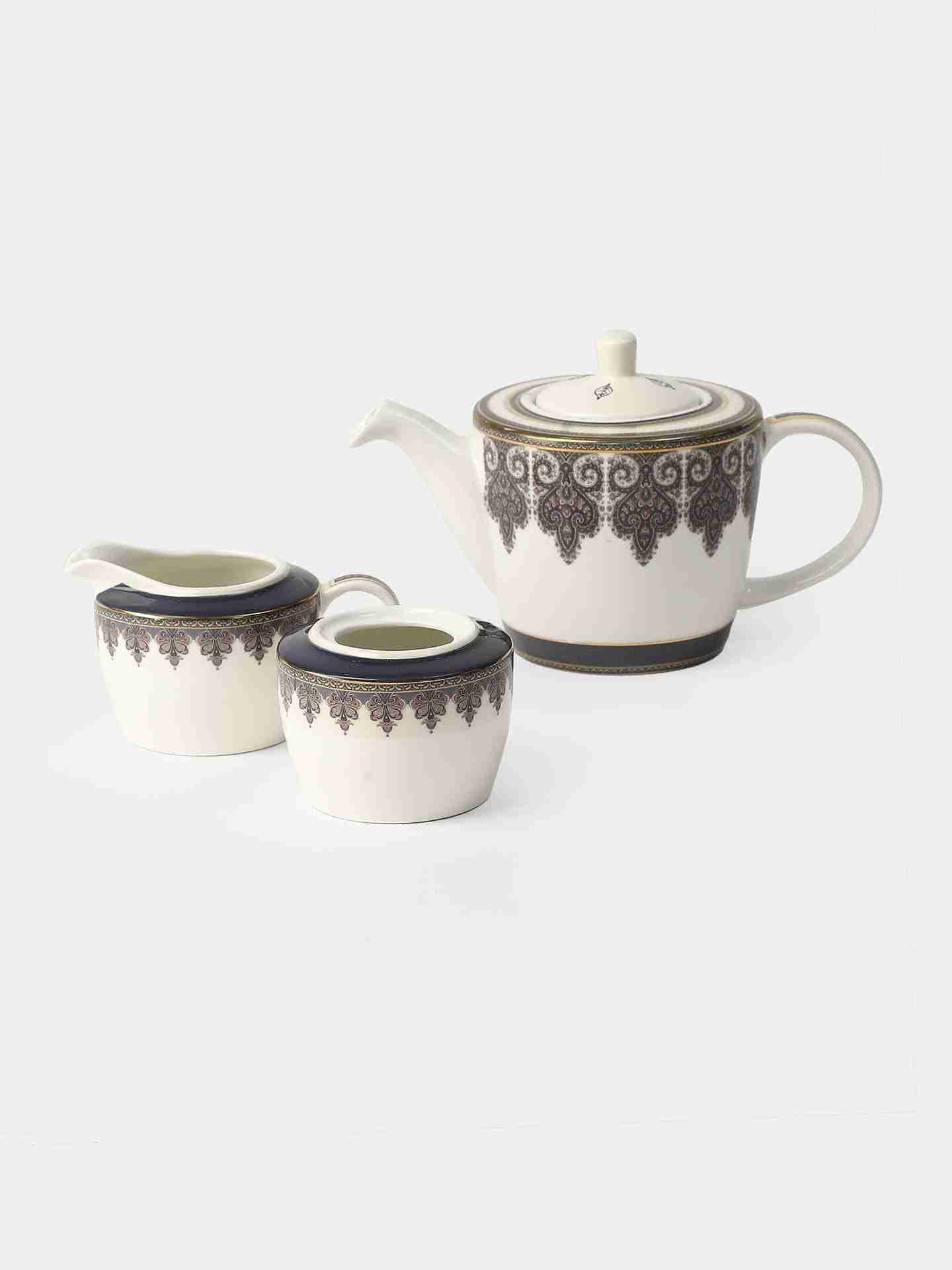 Blue Jaamevar Tea Set (Set Of 3)