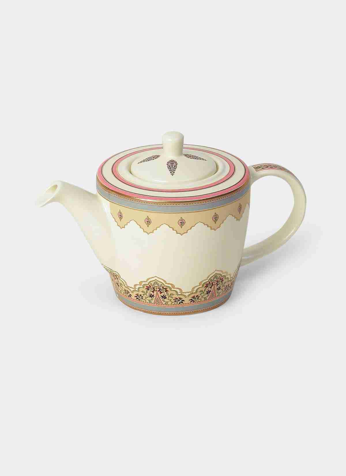 Beige & Pink  Minar Tea Set (Set Of 3)