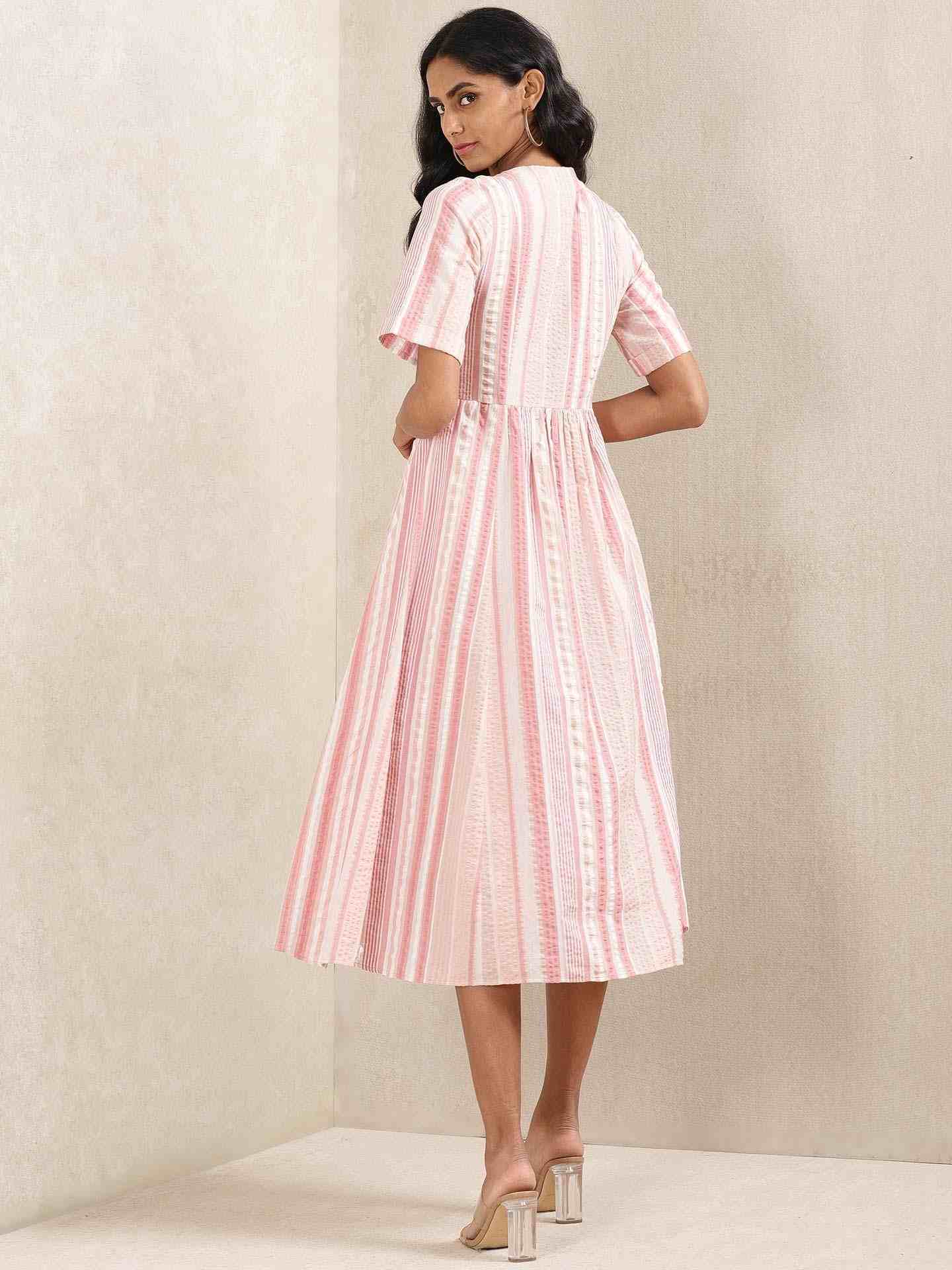 Pink Quint Yarn-Dyed Cotton Kurta