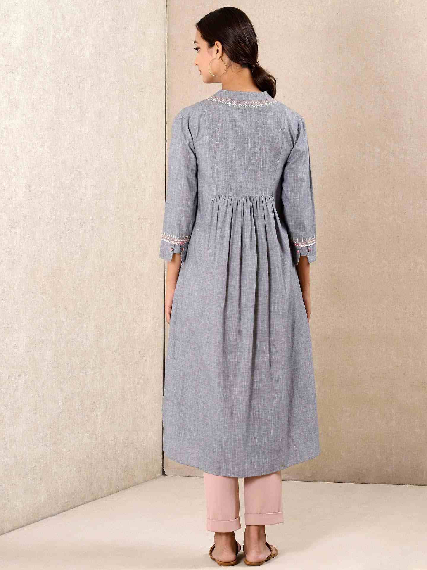 Grey Modern Minimalist Kurta