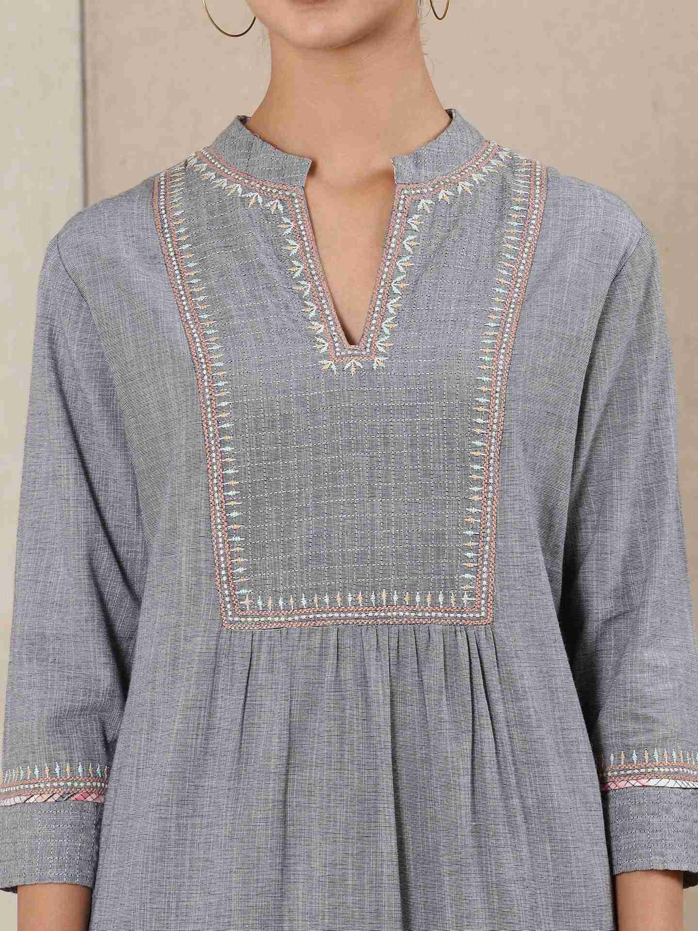 Grey Modern Minimalist Kurta