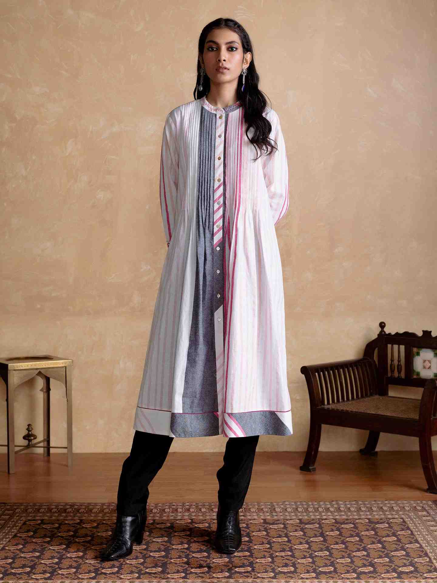 White Falak Kurta