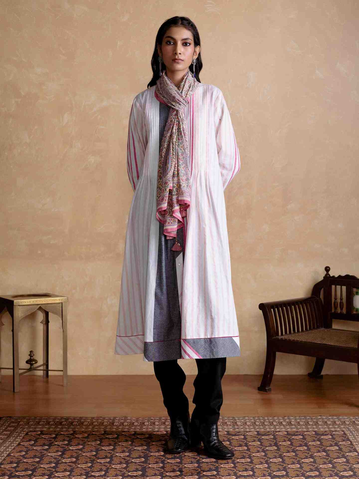 White Falak Kurta