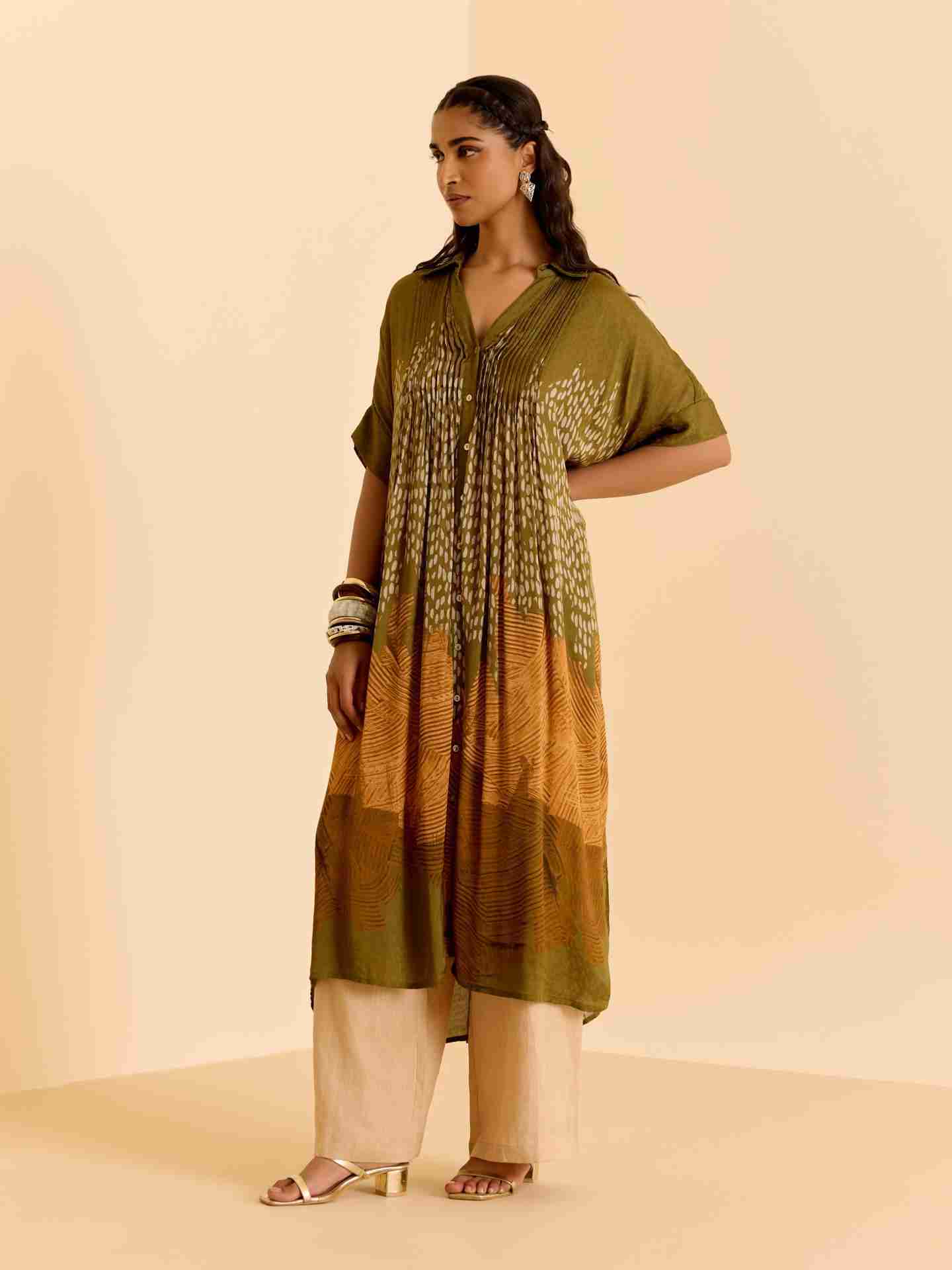 Green Enola Kurta