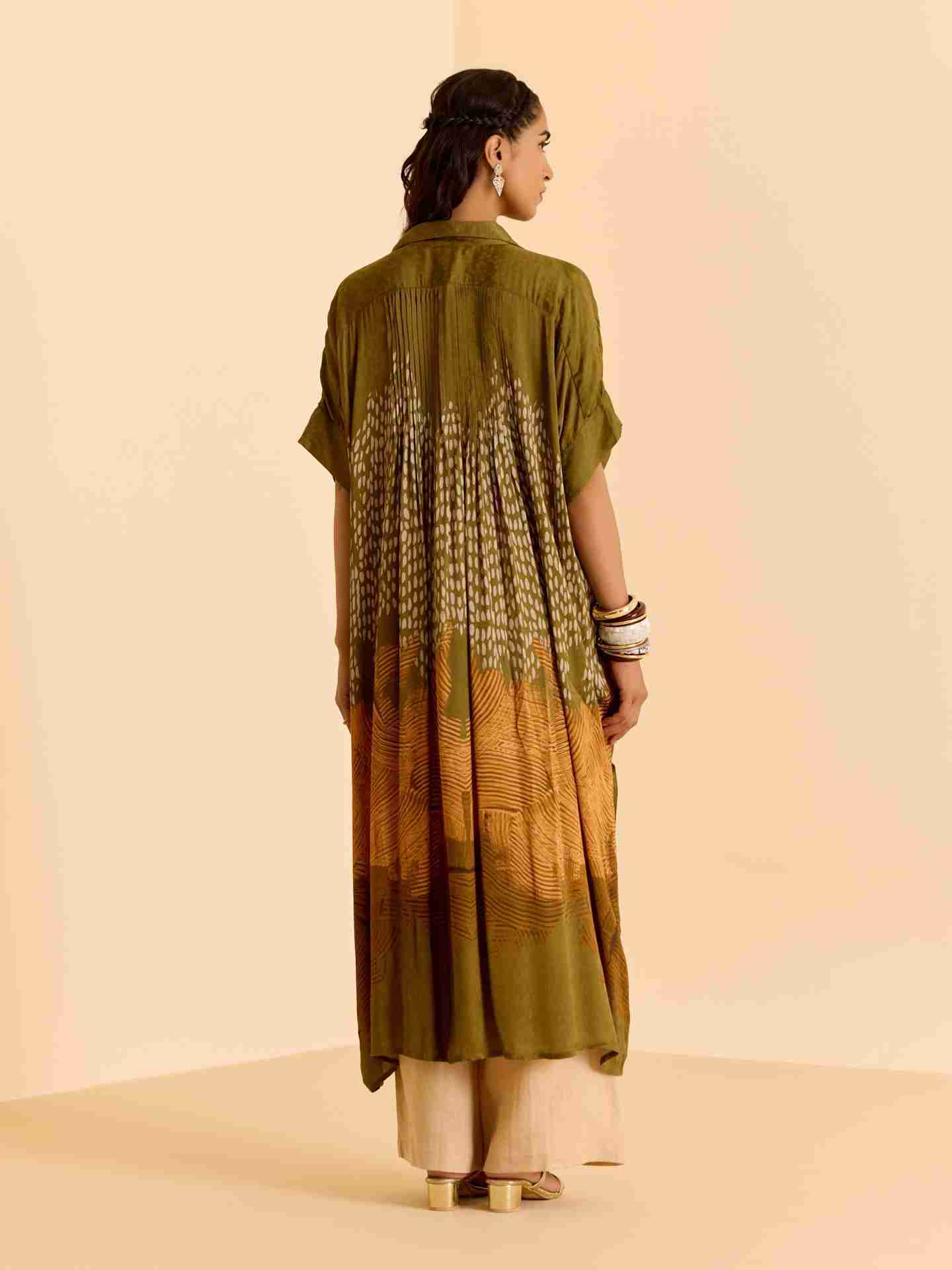 Green Enola Kurta