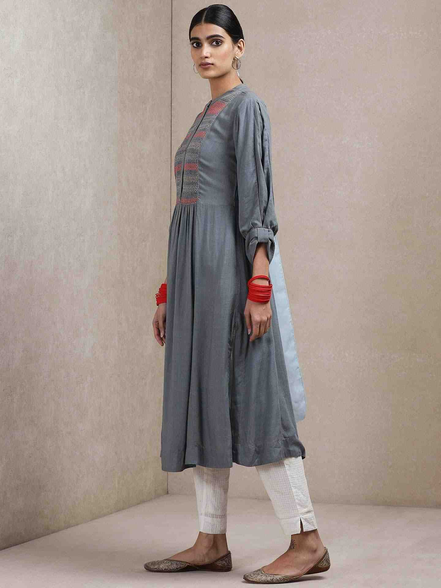 Grey Classic Kurta