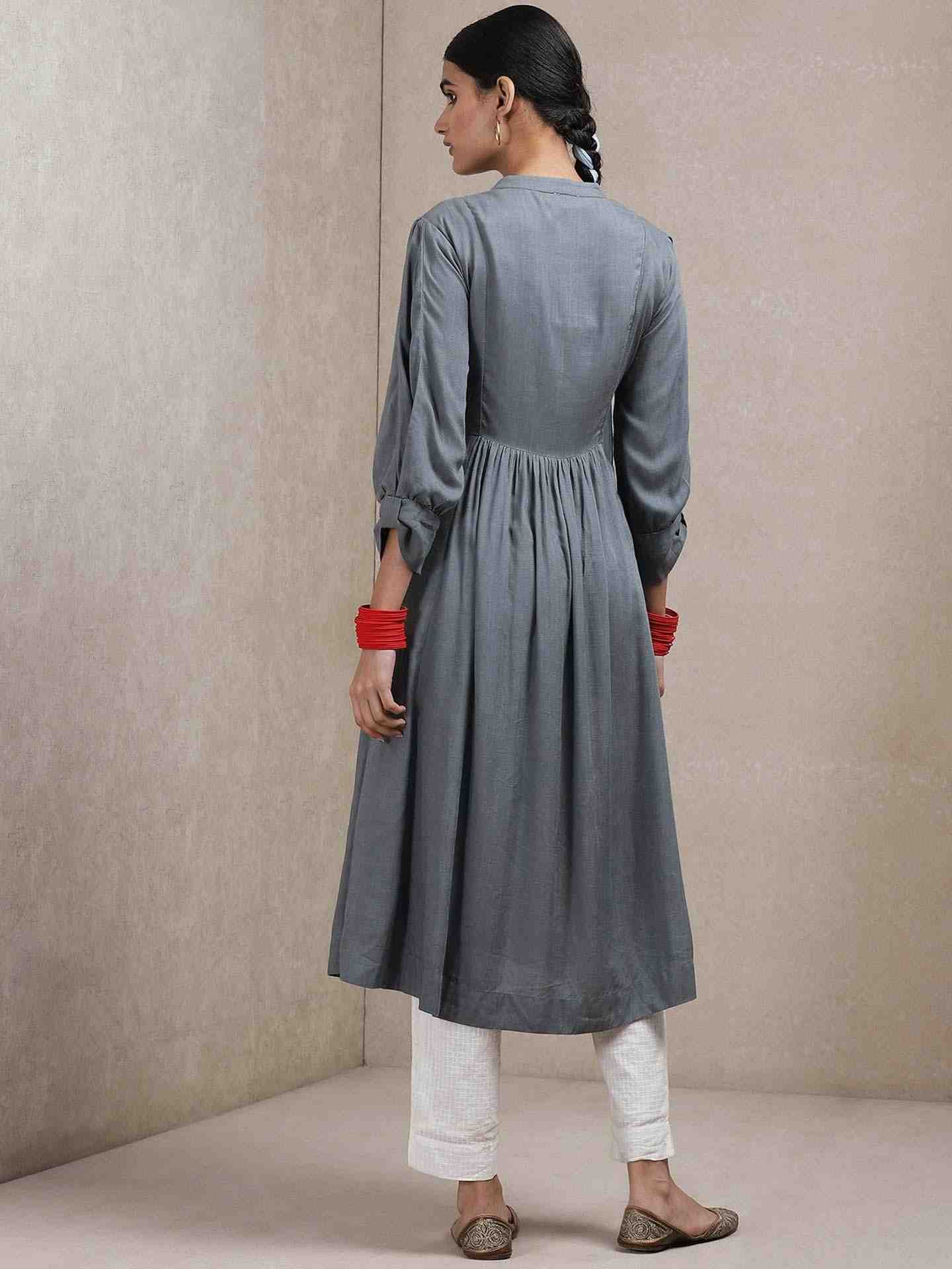 Grey Classic Kurta