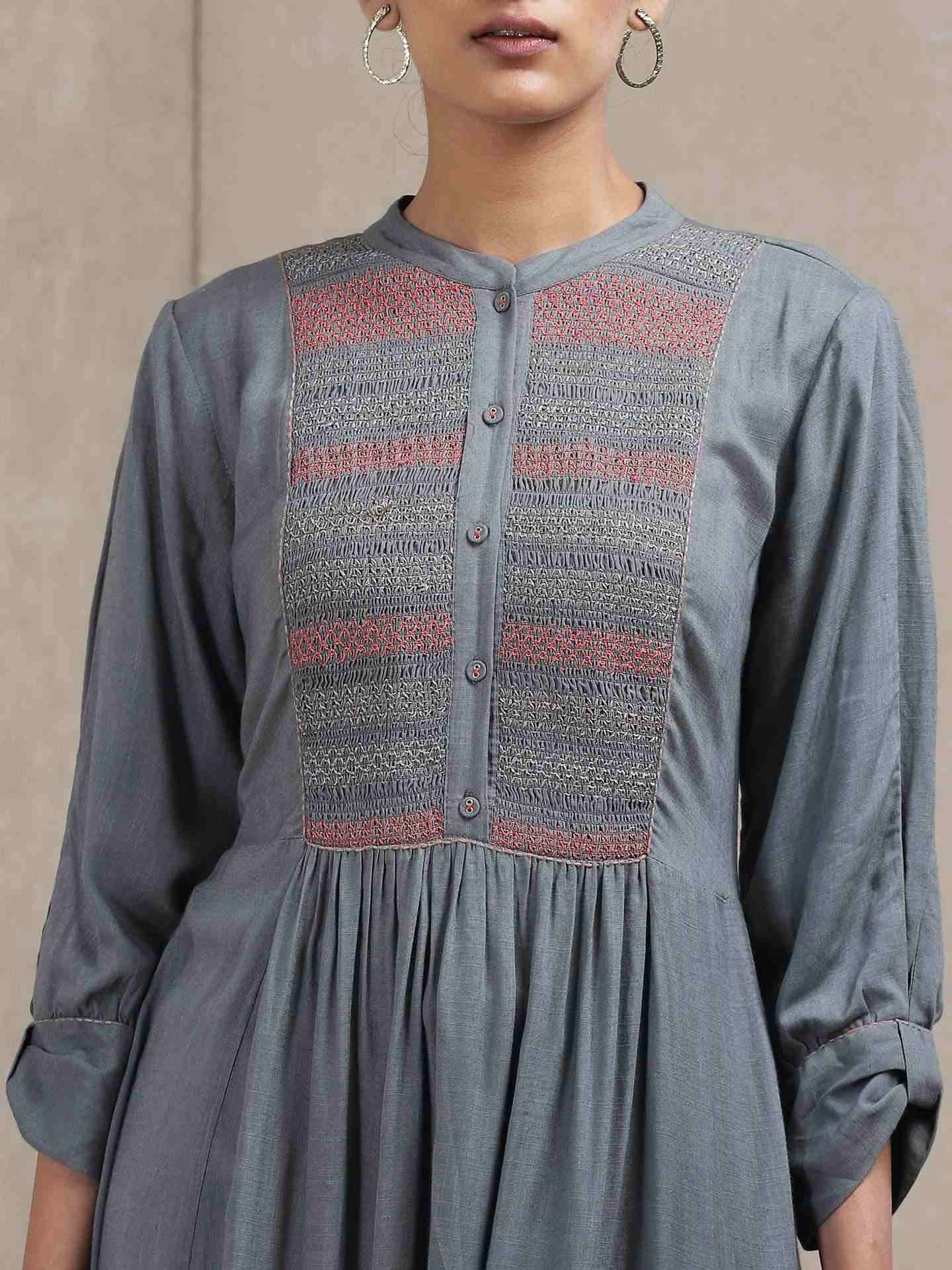 Grey Classic Kurta