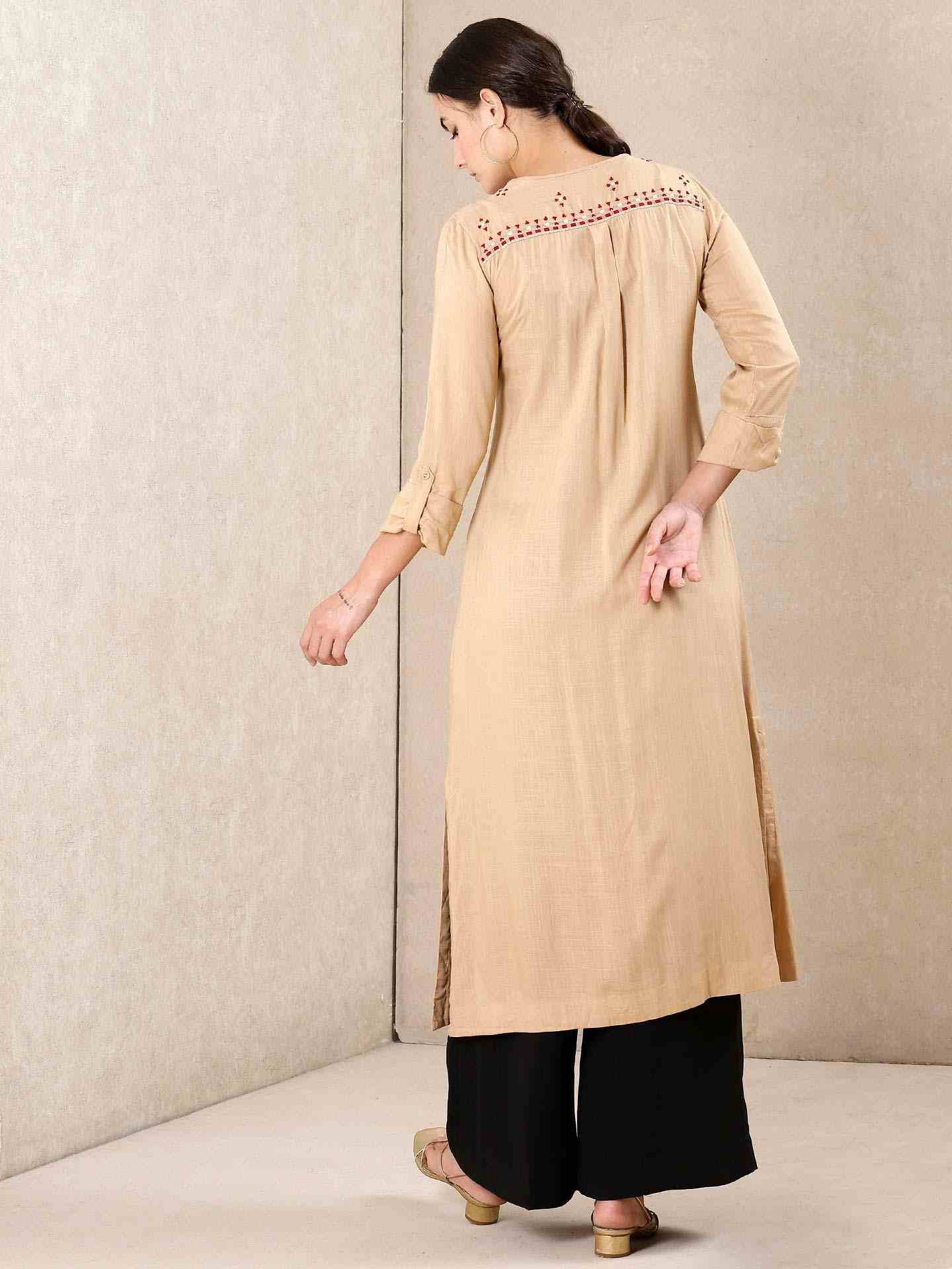 Beige Modern Minimalist Kurta