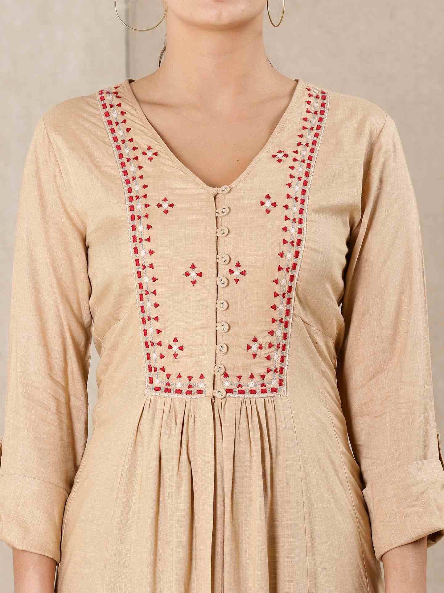 Beige Modern Minimalist Kurta