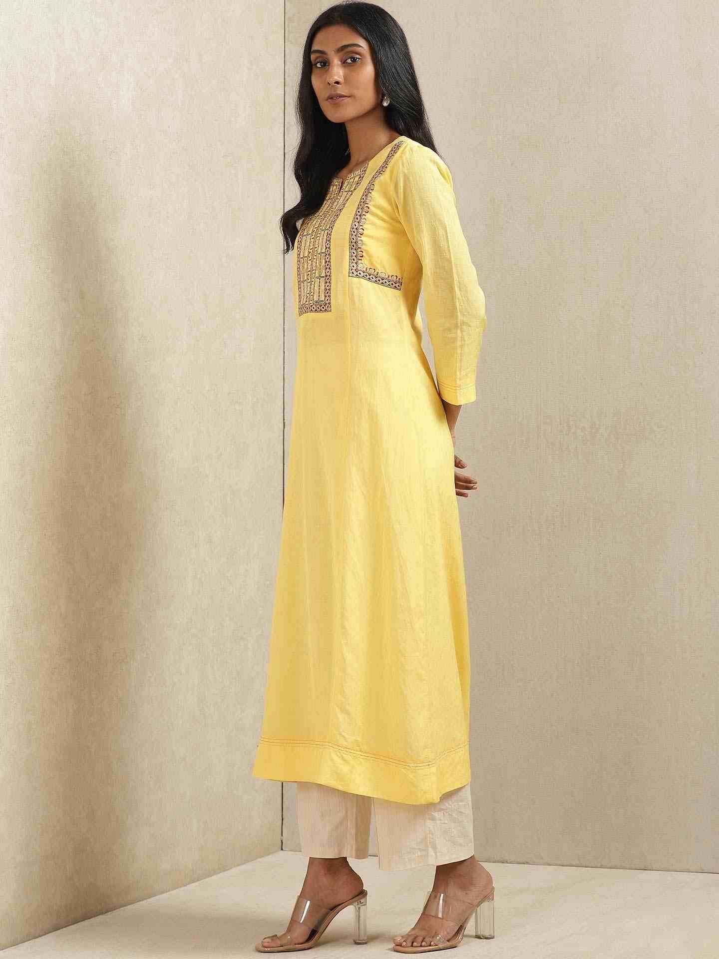 Yellow Quint Kurta