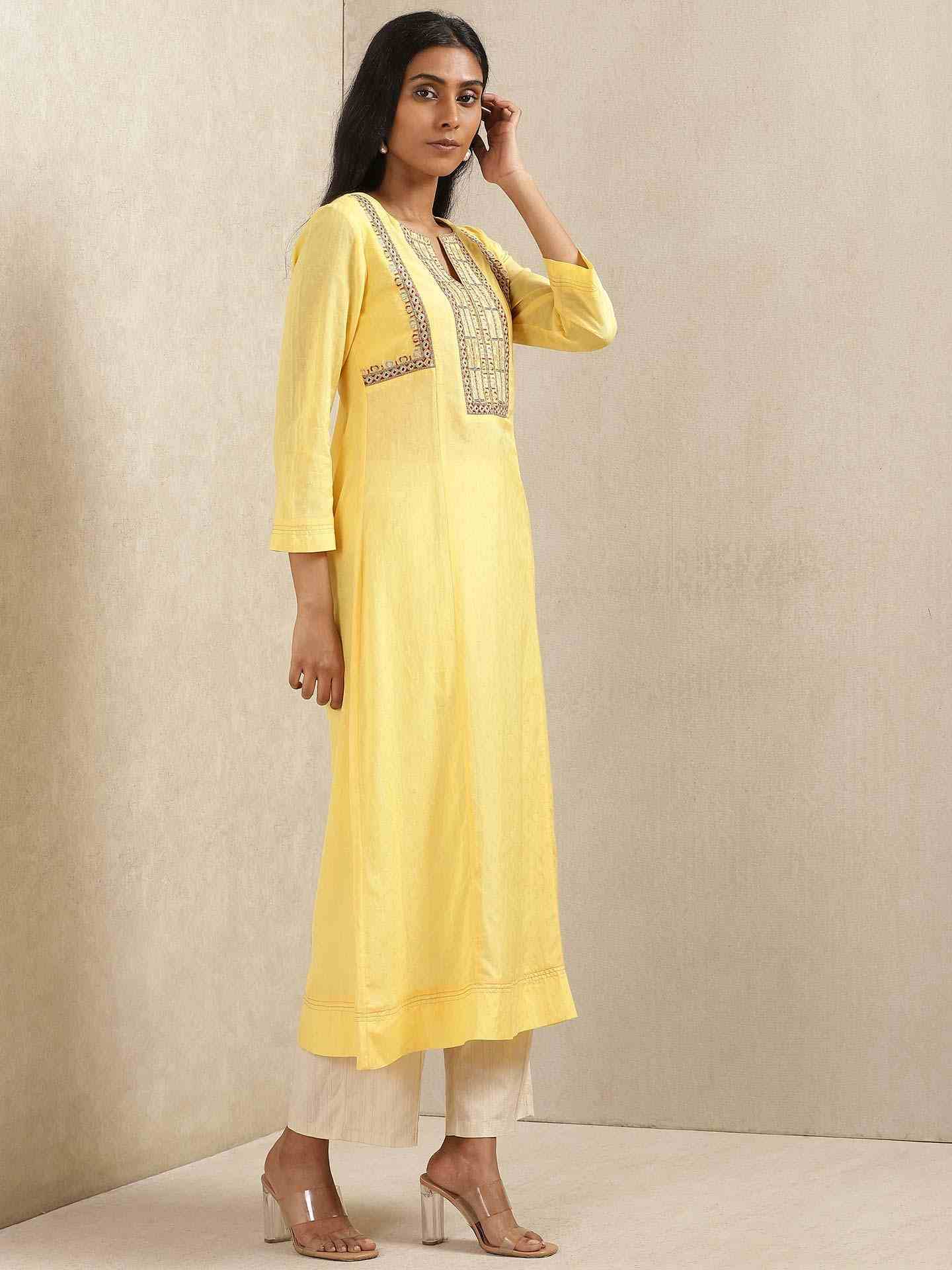 Yellow Quint Kurta