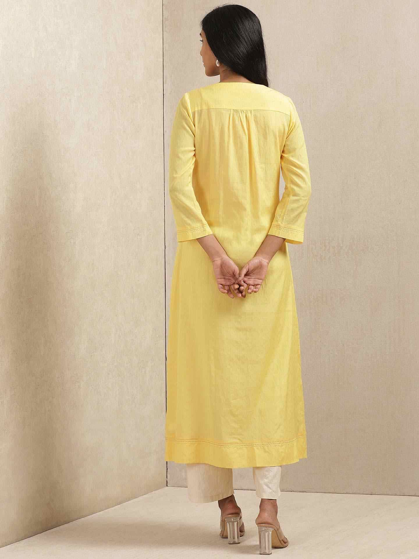 Yellow Quint Kurta