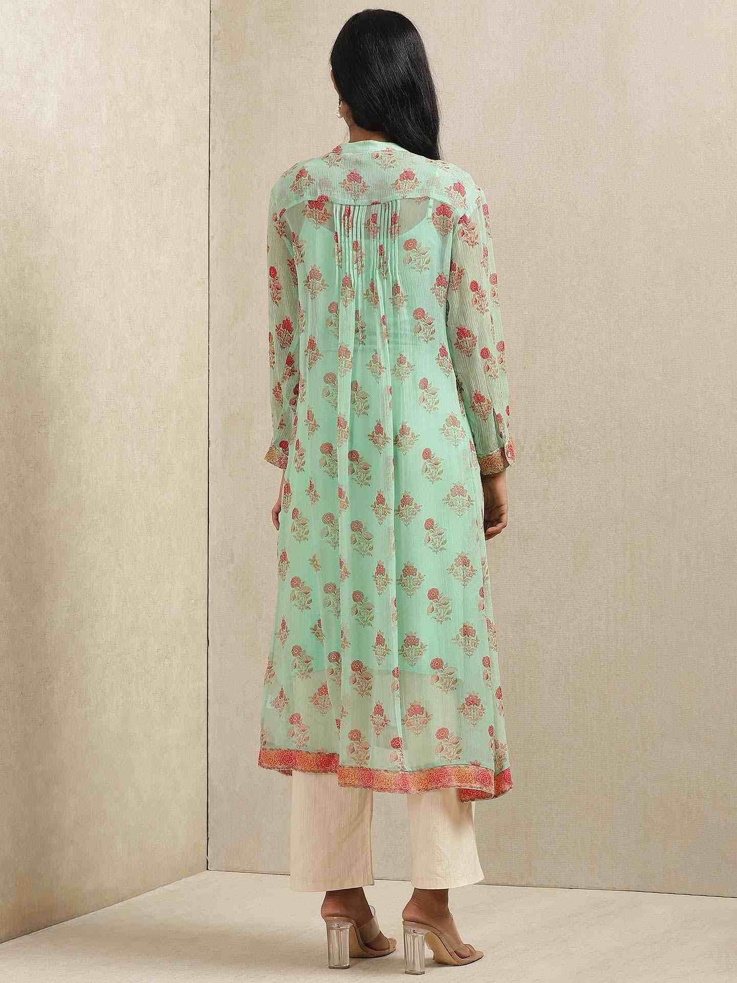 Mint Keya Allover Kurta