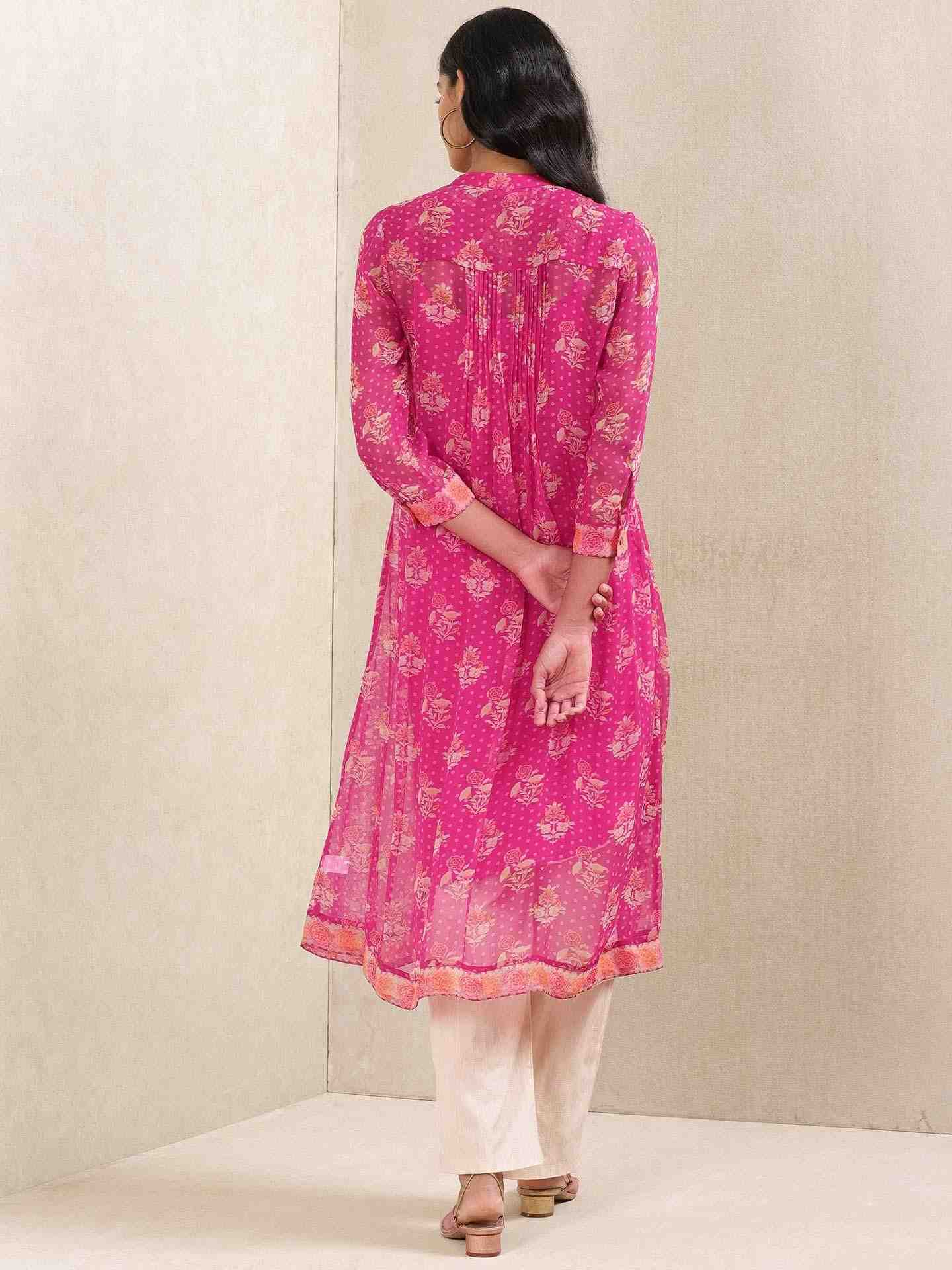 Pink Keya Allover Kurta