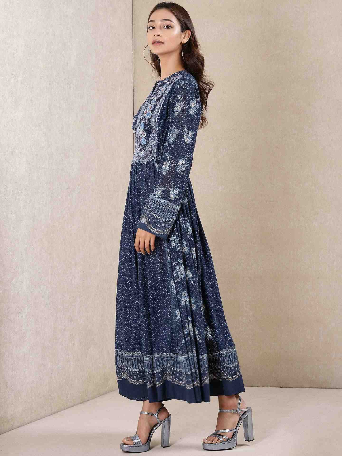 Blue Asha Kurta