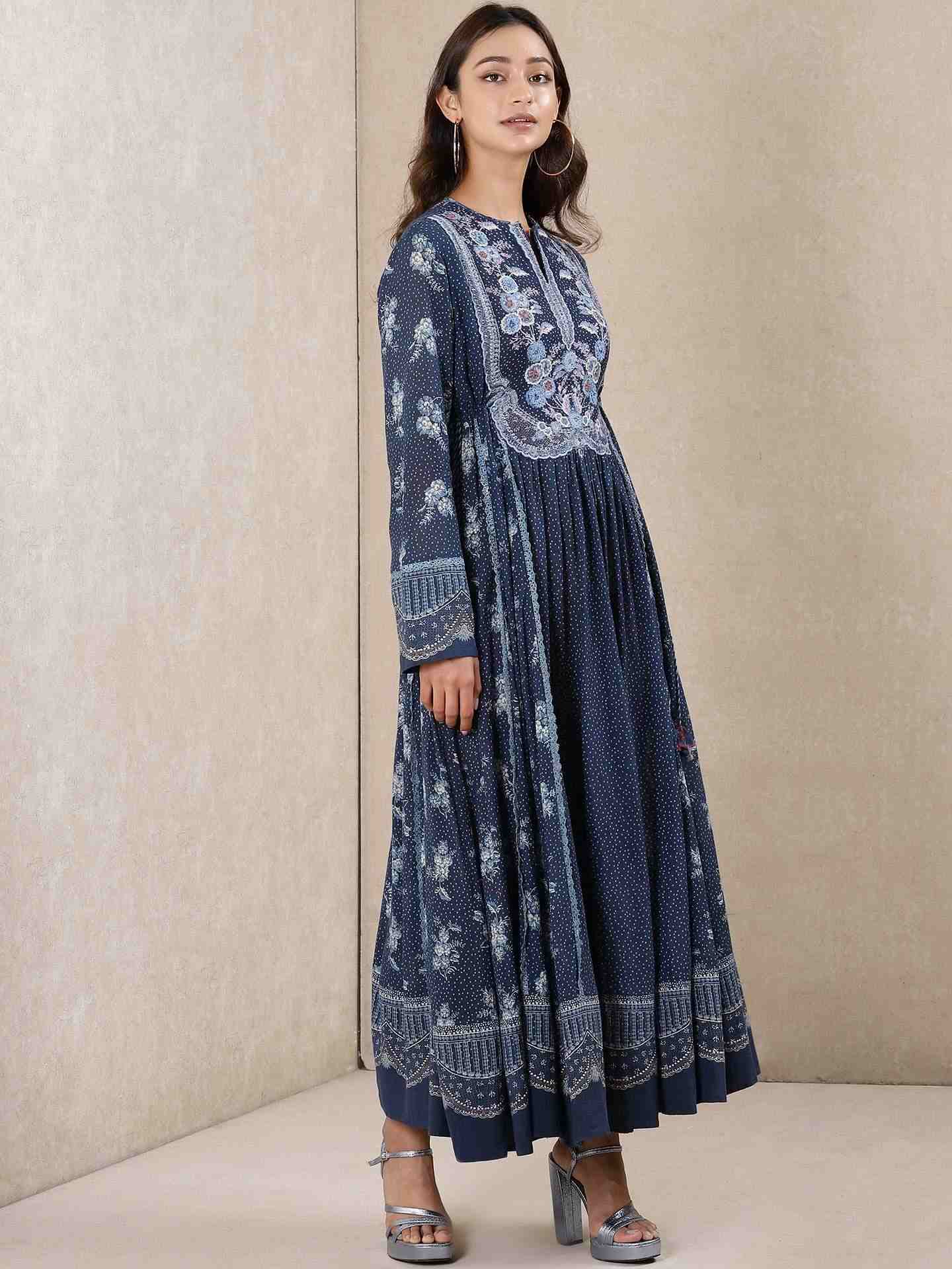 Blue Asha Kurta