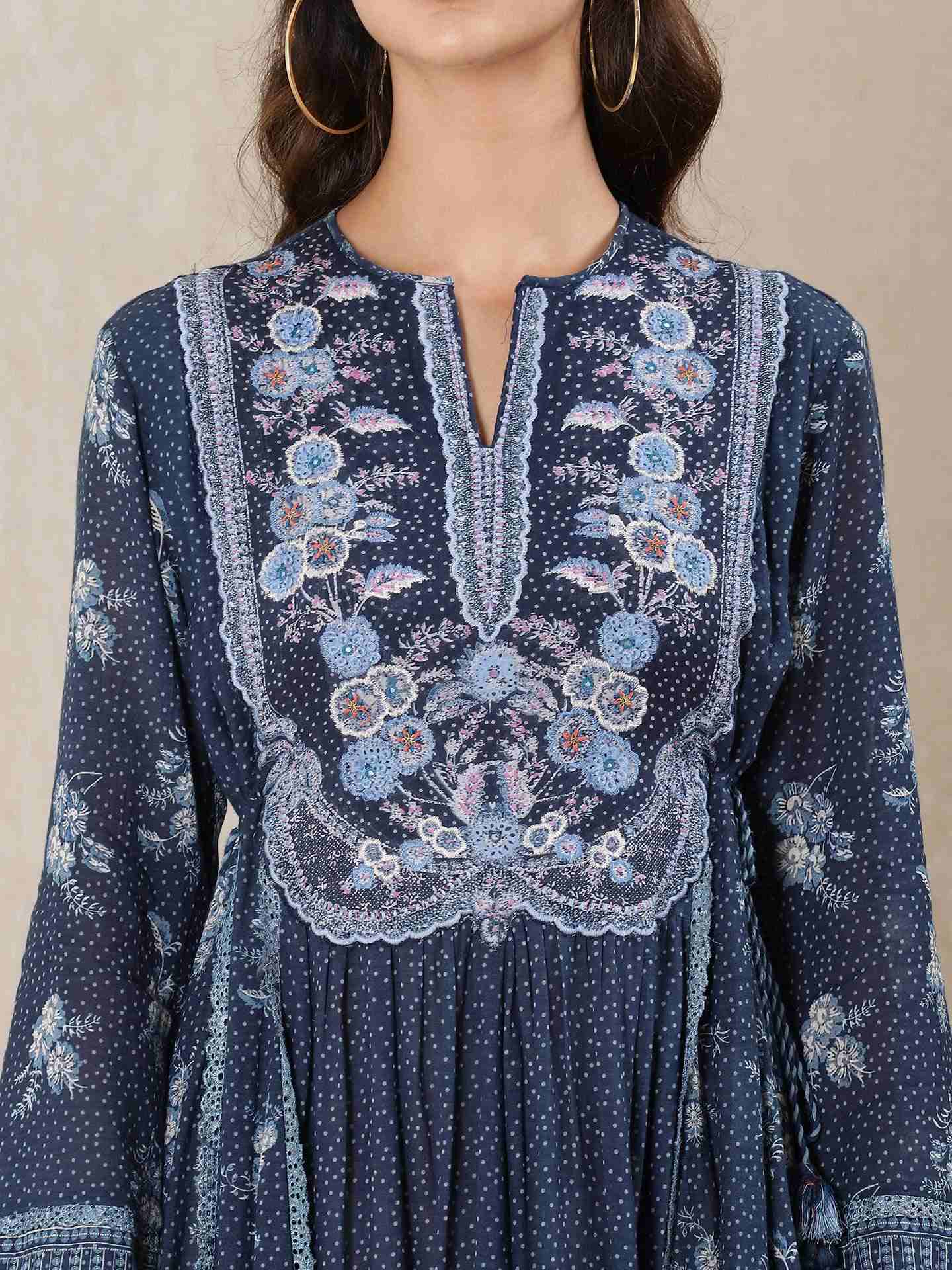 Blue Asha Kurta
