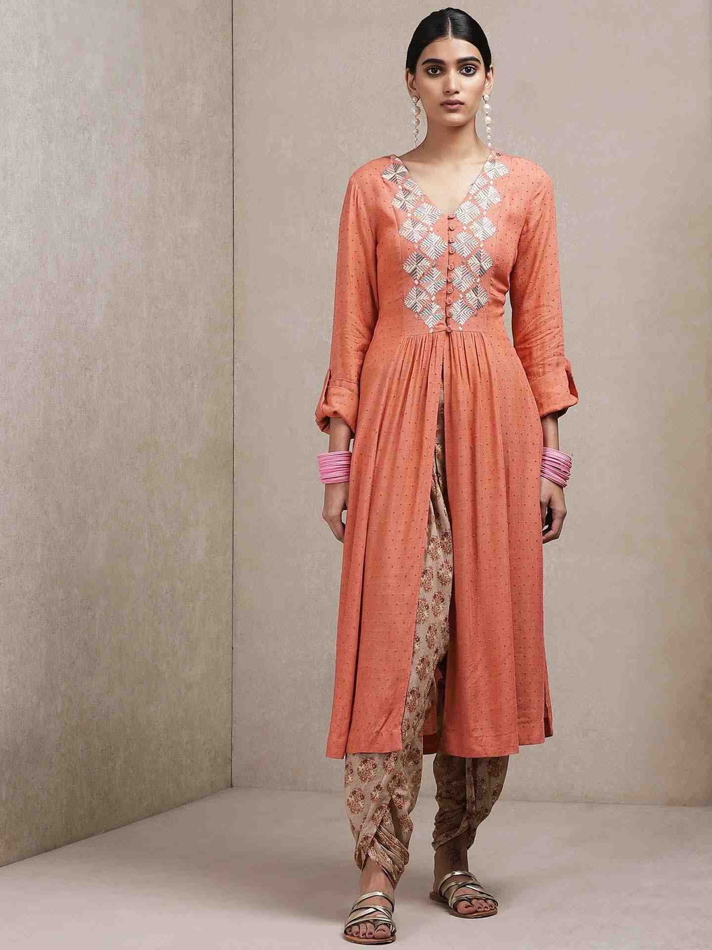 Rust Classic Kurta