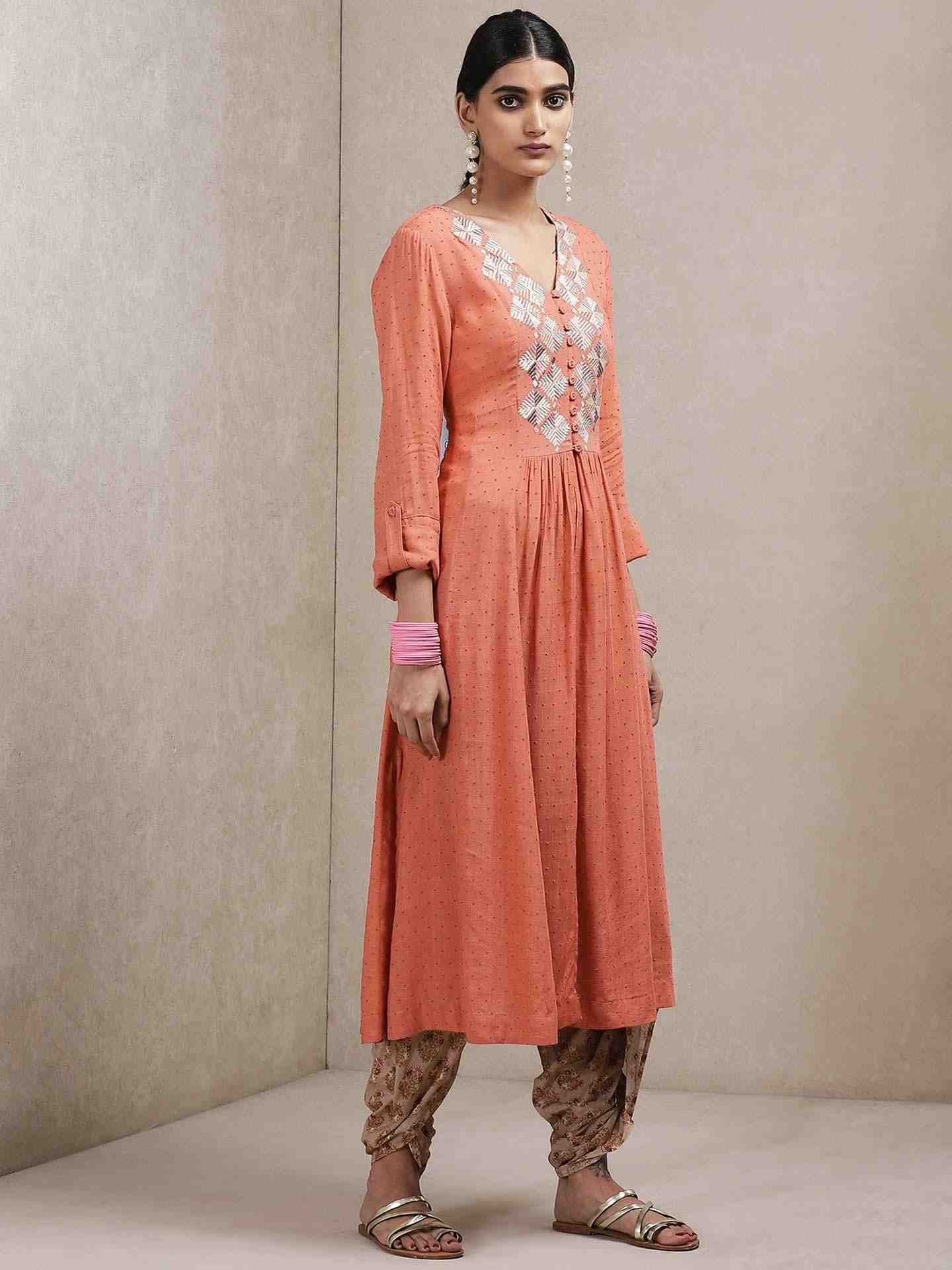 Rust Classic Kurta