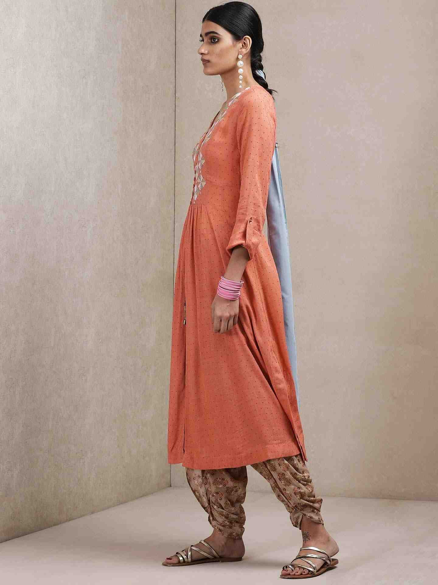 Rust Classic Kurta